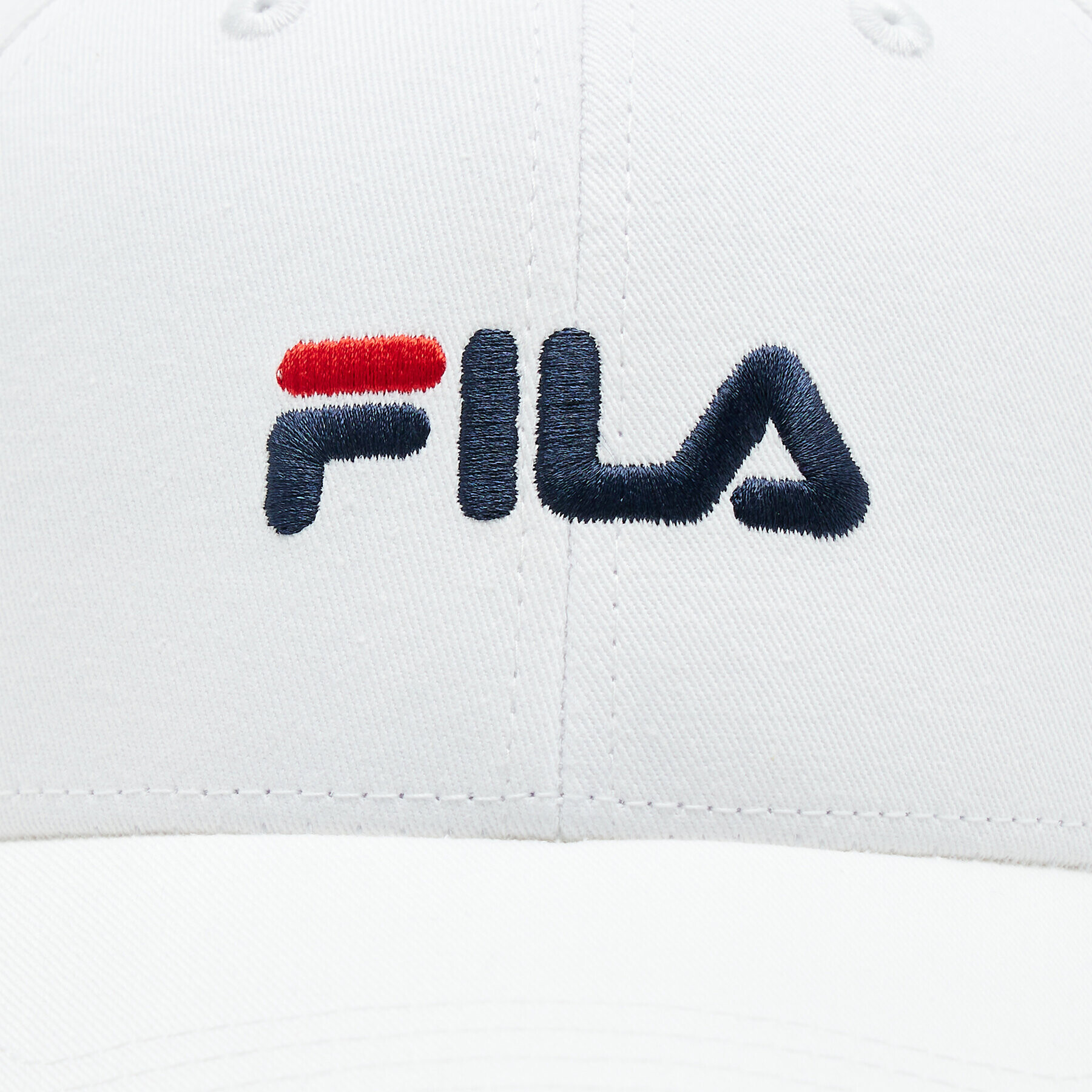 Fila Kšiltovka Brasov 6 Panel Cap With Linear Logo - Strap Back FCU0019 Bílá - Pepit.cz