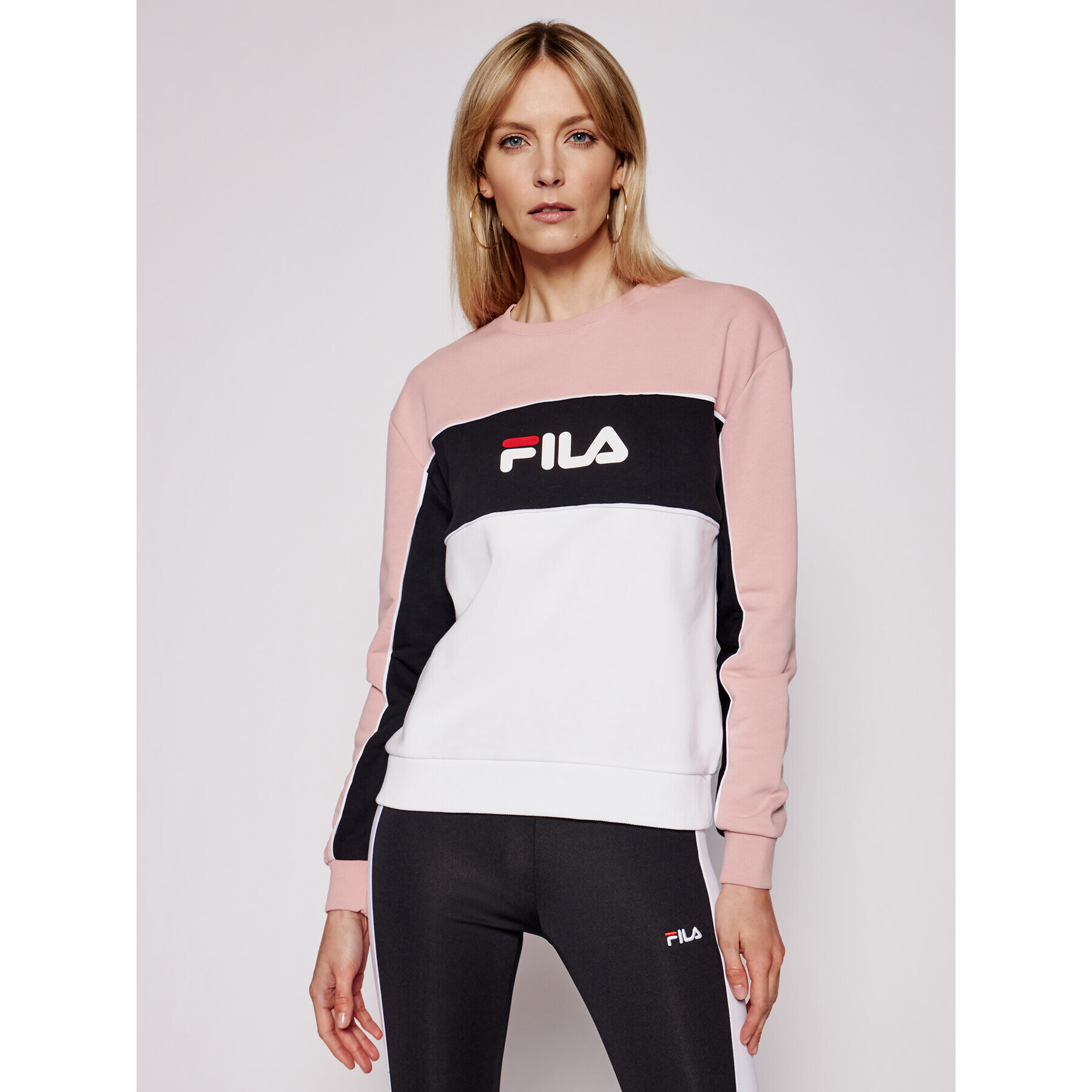 Fila Mikina Amina 688489 Růžová Regular Fit - Pepit.cz