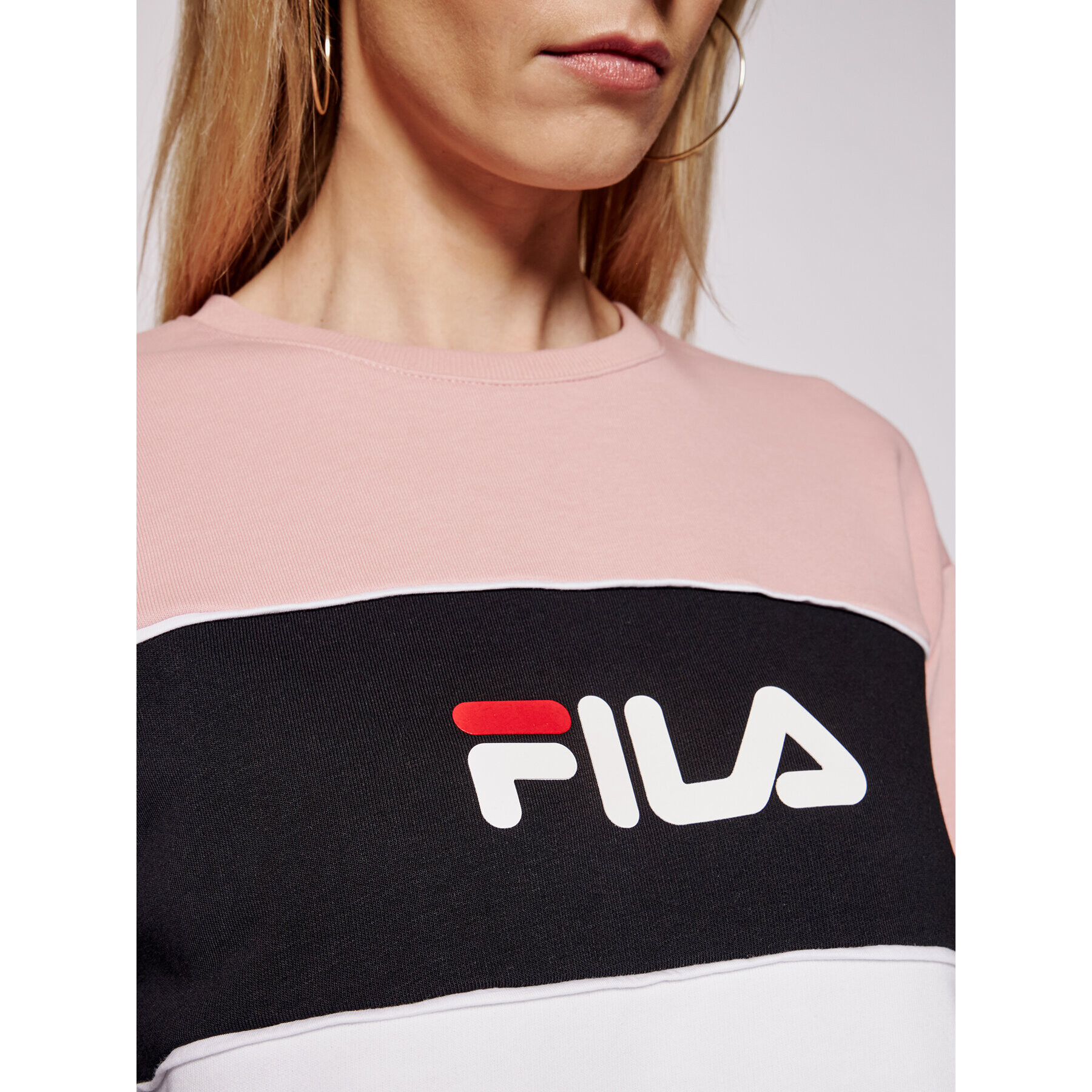 Fila Mikina Amina 688489 Růžová Regular Fit - Pepit.cz