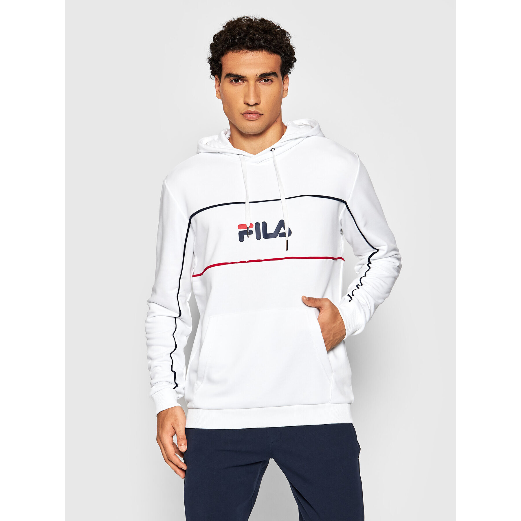 Fila Mikina Analu 688466 Bílá Regular Fit - Pepit.cz