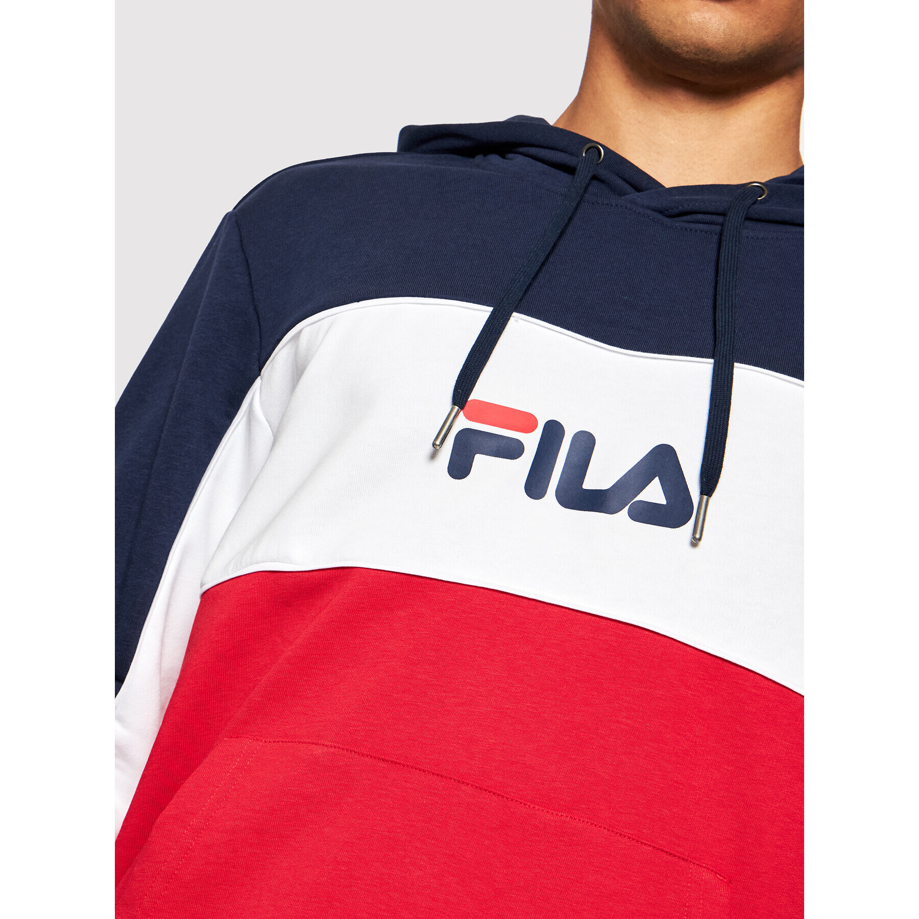 Fila Mikina Analu 688466 Červená Regular Fit - Pepit.cz