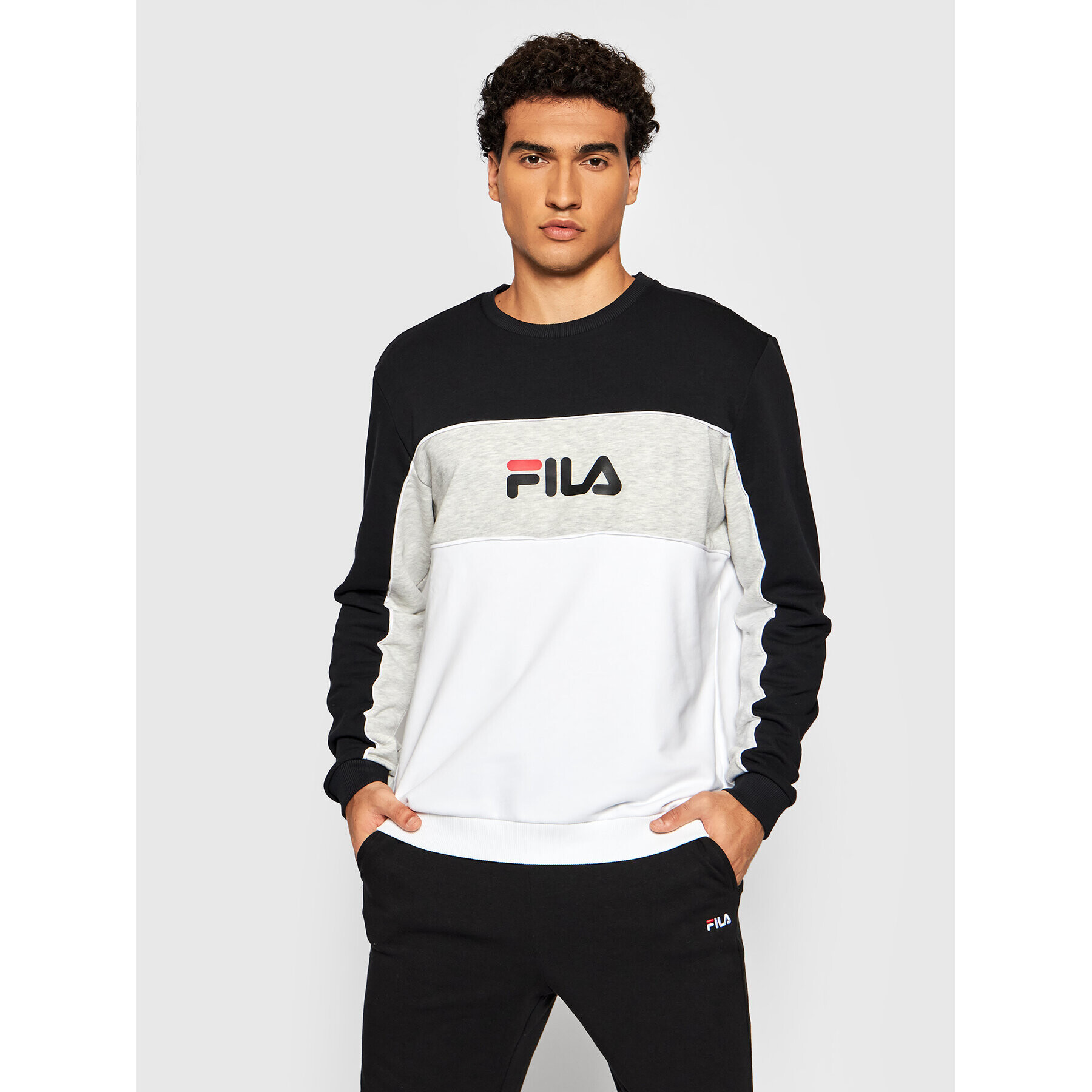 Fila Mikina Aqil 688467 Bílá Regular Fit - Pepit.cz