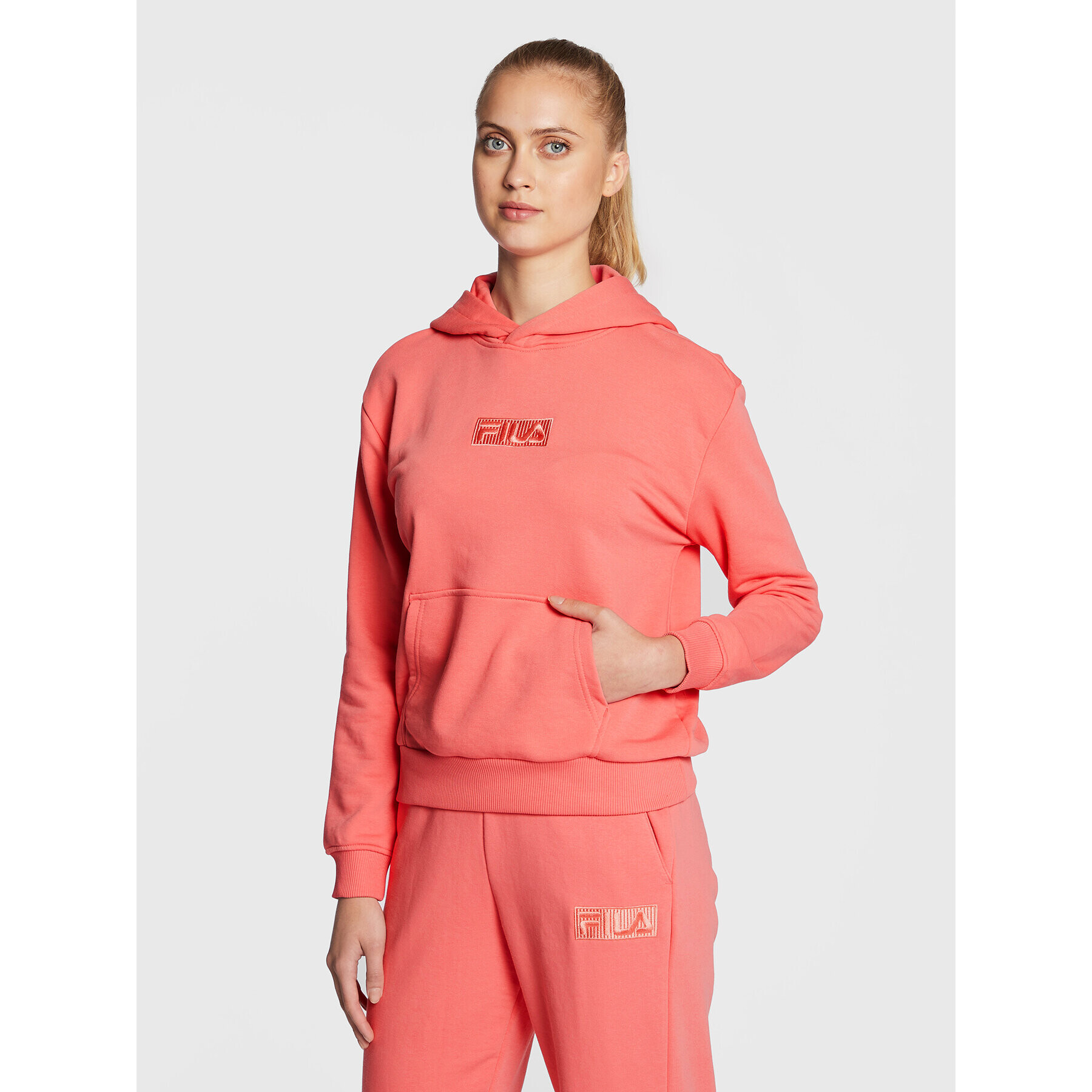 Fila Mikina Baicoi FAW0253 Růžová Regular Fit - Pepit.cz