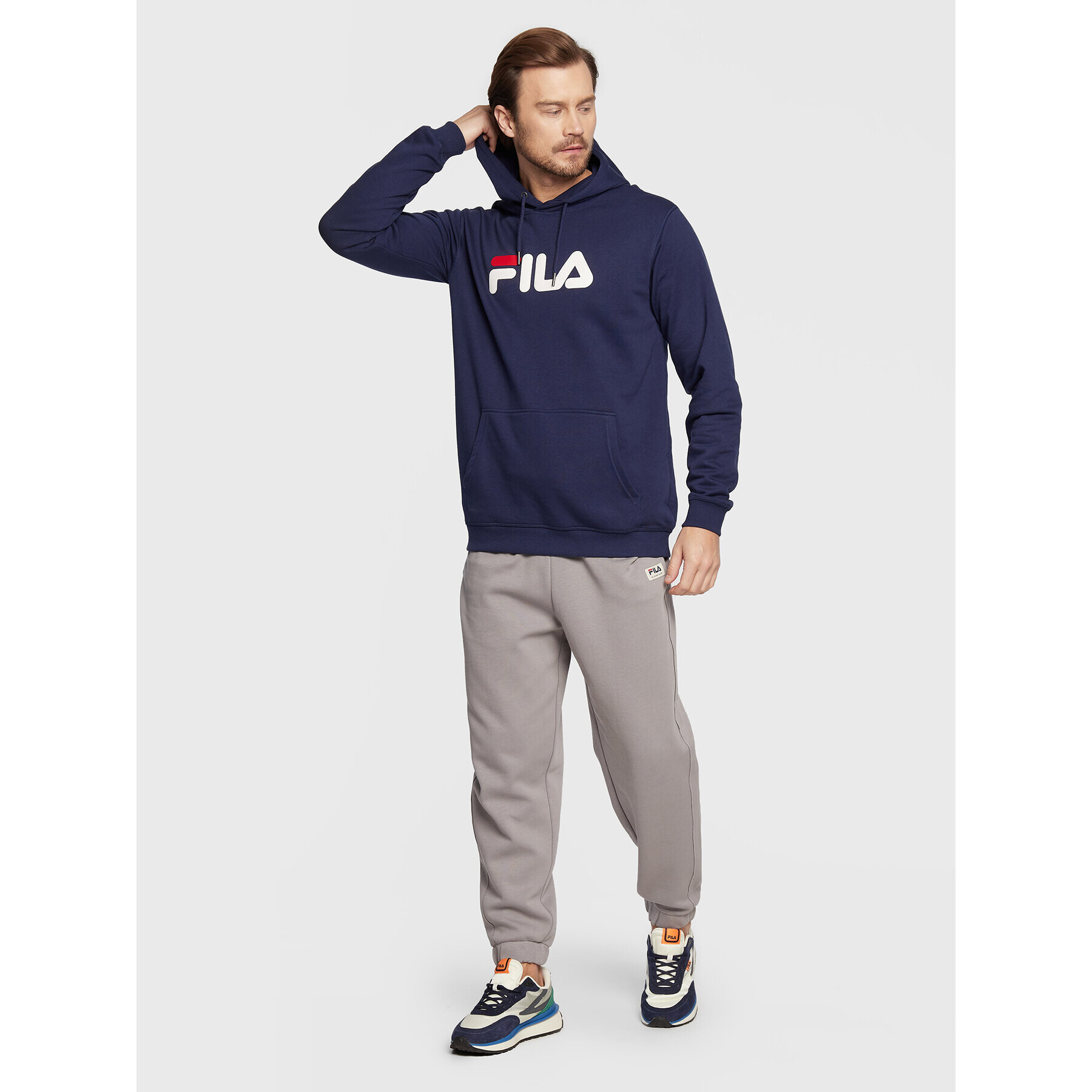 Fila Mikina Barumini Hoody Tmavomodrá Regular Fit - Pepit.cz