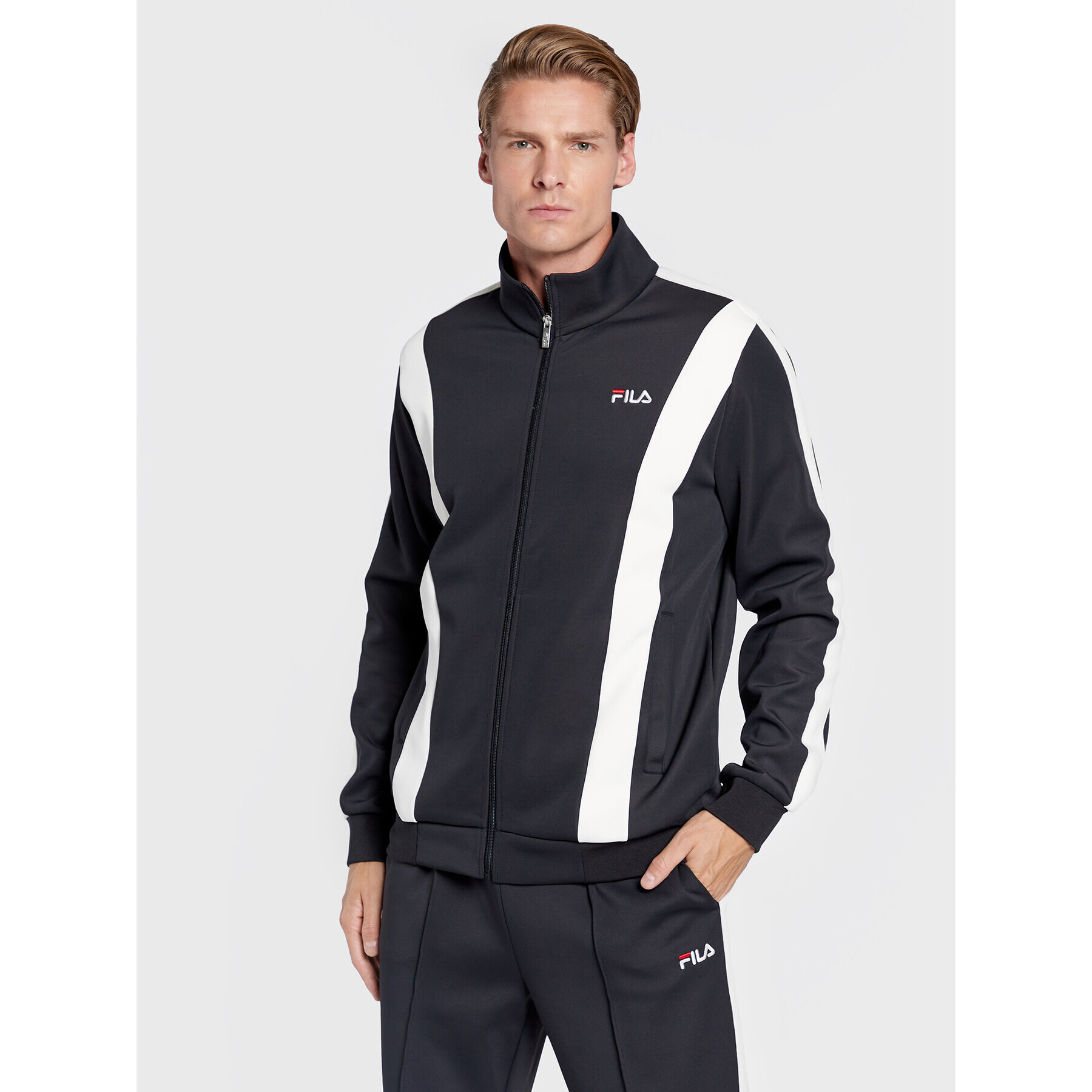 Fila Mikina Bastia FAM0173 Černá Regular Fit - Pepit.cz