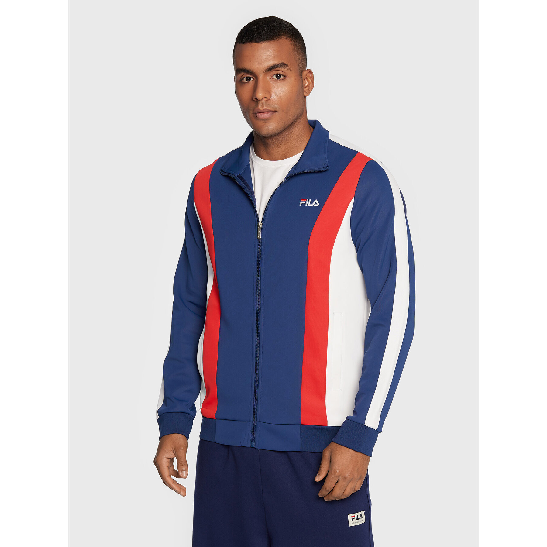 Fila Mikina Bastia FAM0173 Tmavomodrá Regular Fit - Pepit.cz