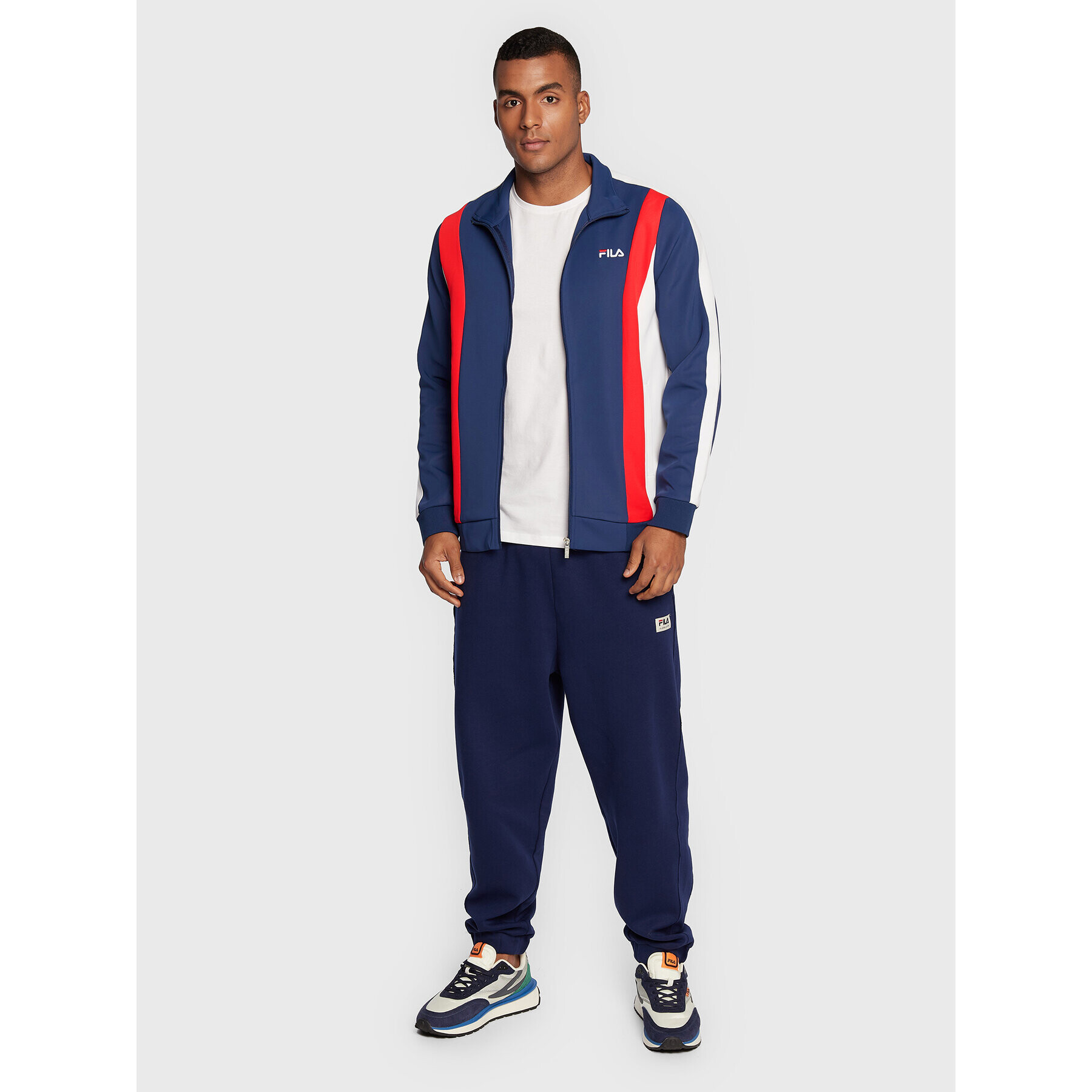 Fila Mikina Bastia FAM0173 Tmavomodrá Regular Fit - Pepit.cz