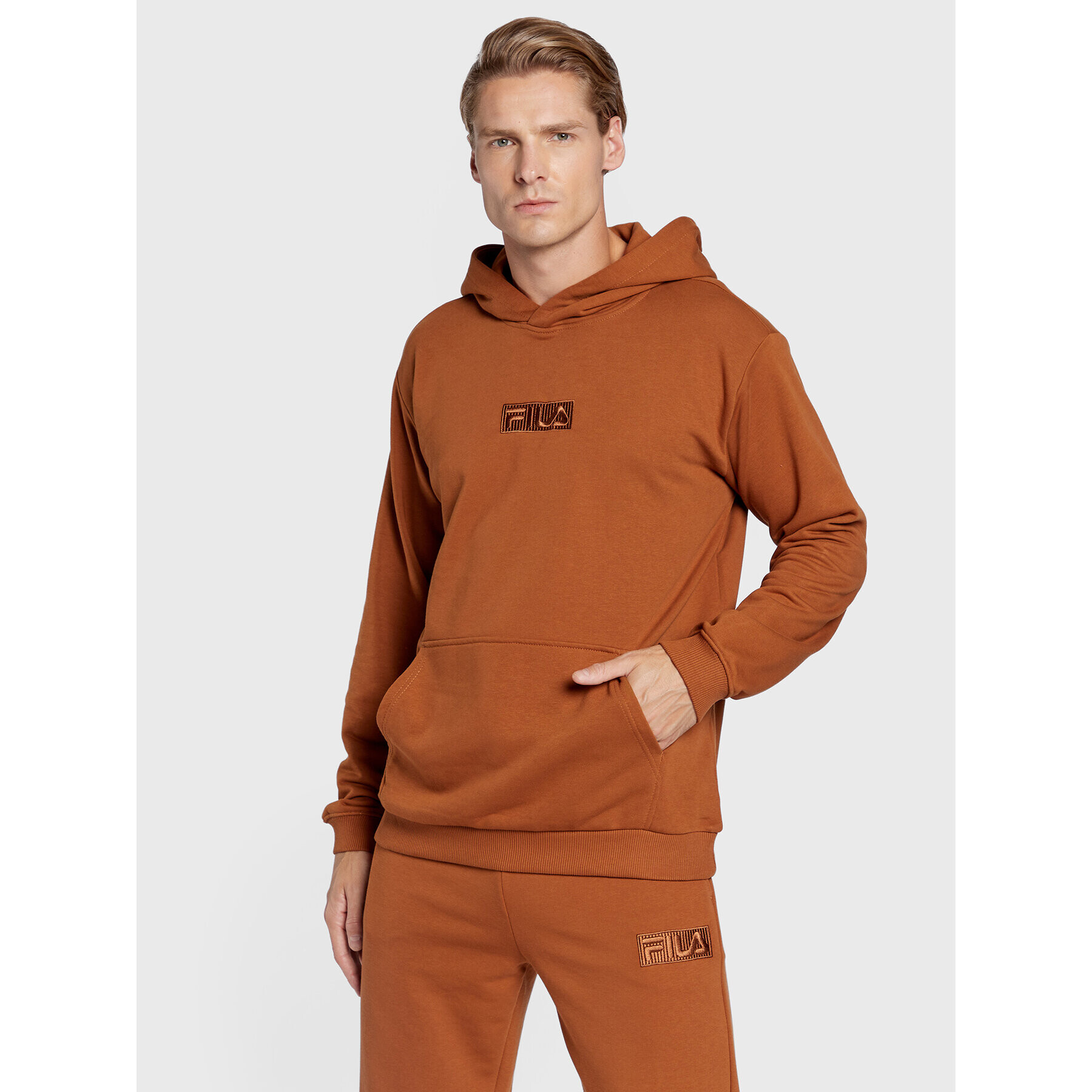 Fila Mikina Beltinci FAM0159 Hnědá Regular Fit - Pepit.cz