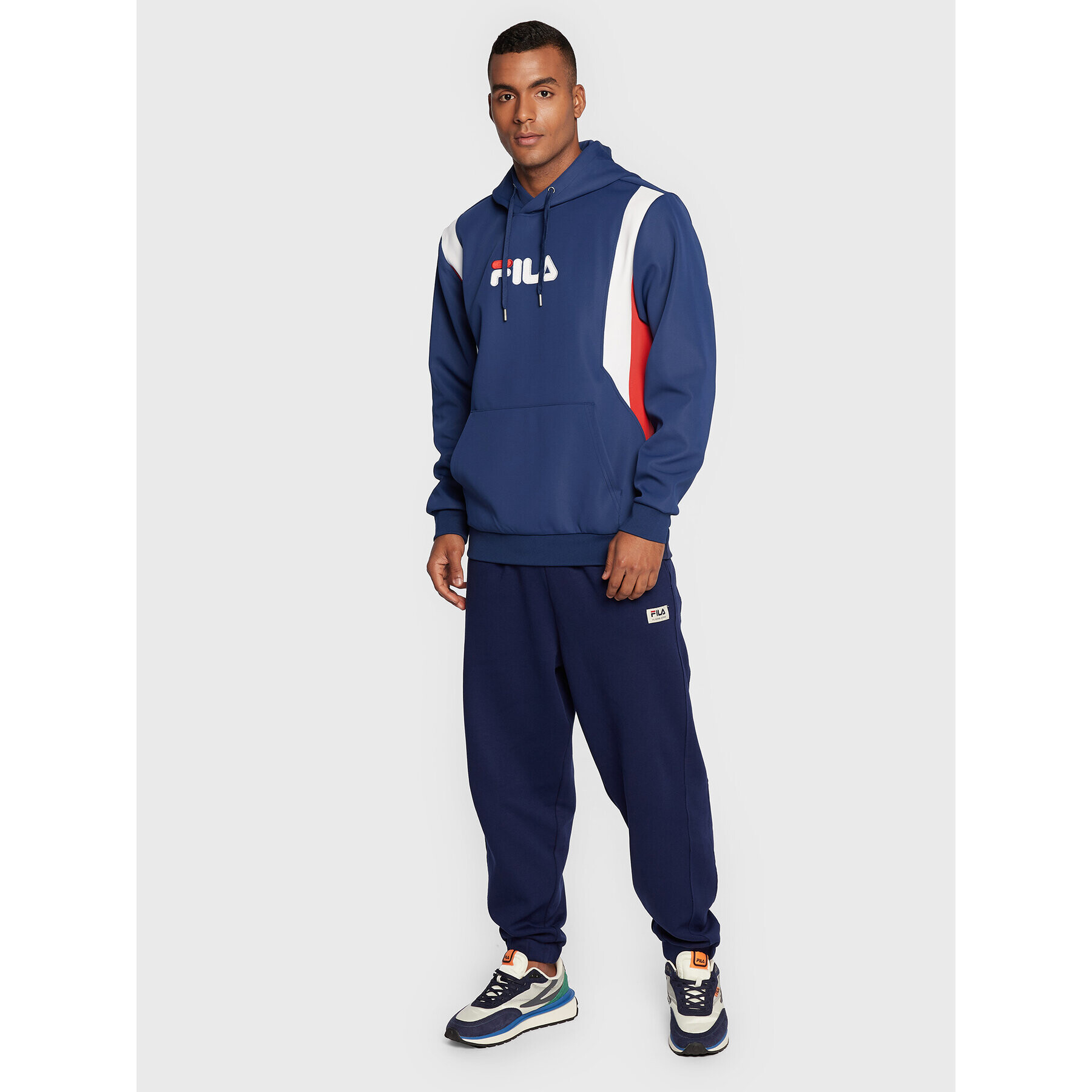 Fila Mikina Bogno FAM0176 Tmavomodrá Regular Fit - Pepit.cz