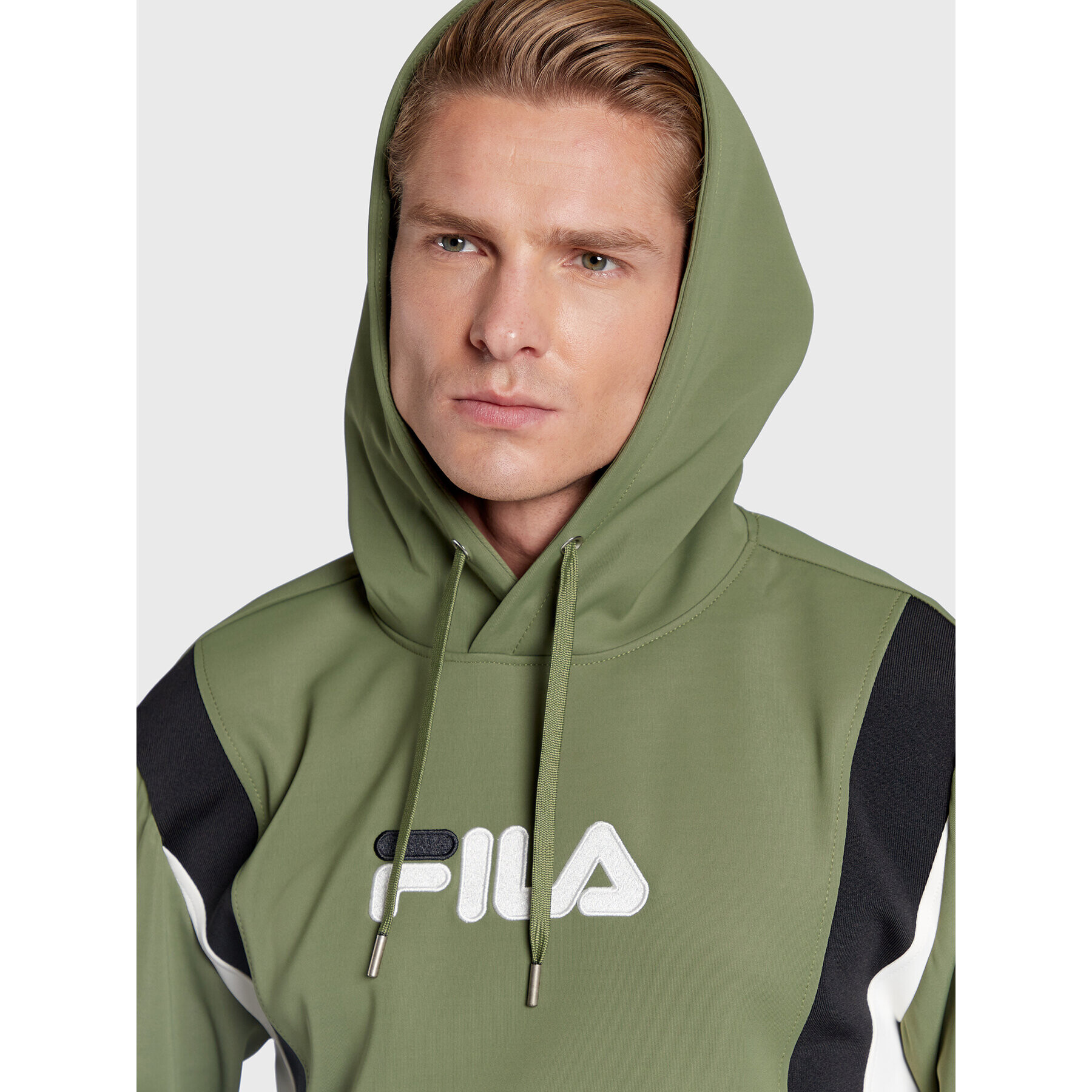 Fila Mikina Bogno FAM0176 Zelená Regular Fit - Pepit.cz