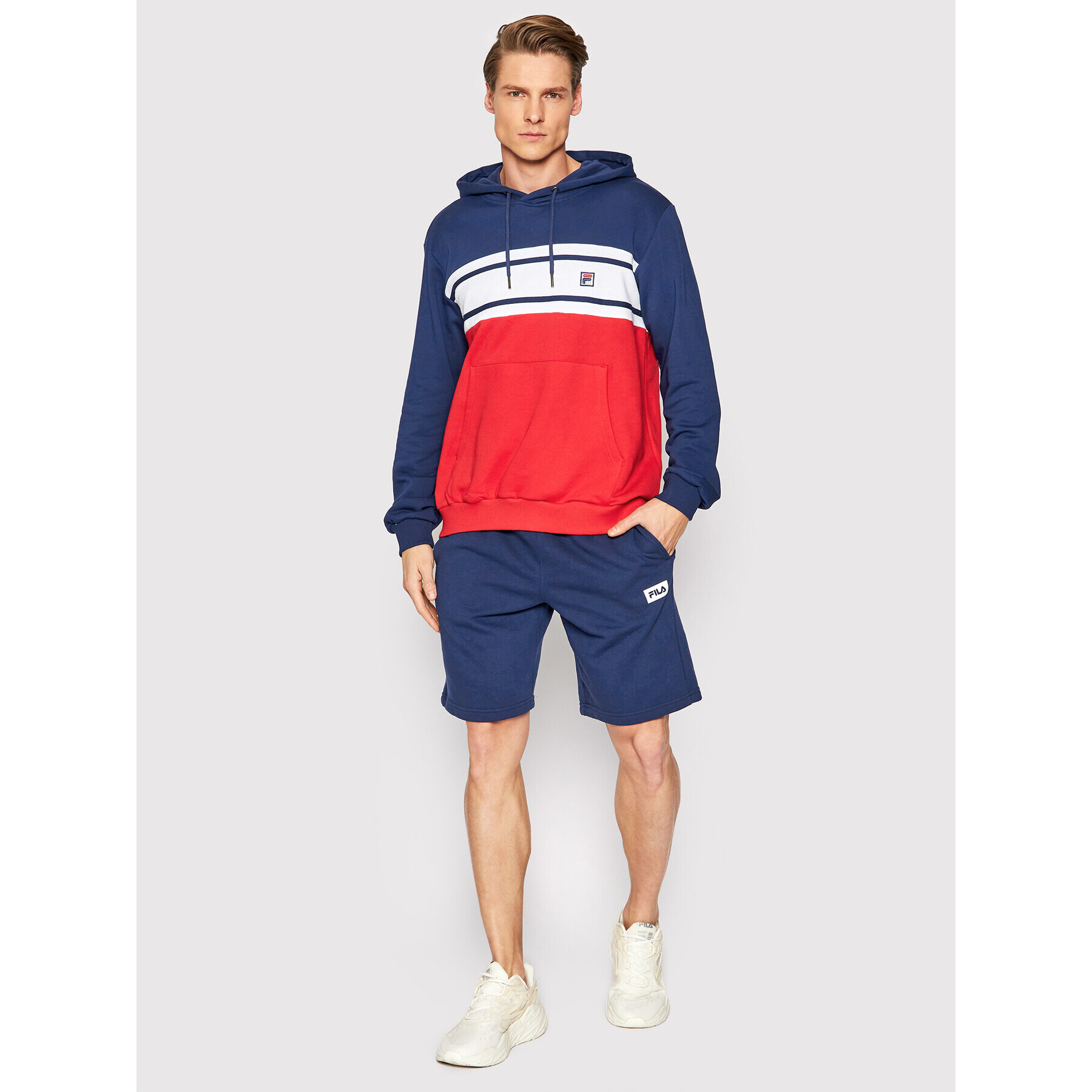 Fila Mikina Breda Blocked FAM0075 Barevná Regular Fit - Pepit.cz