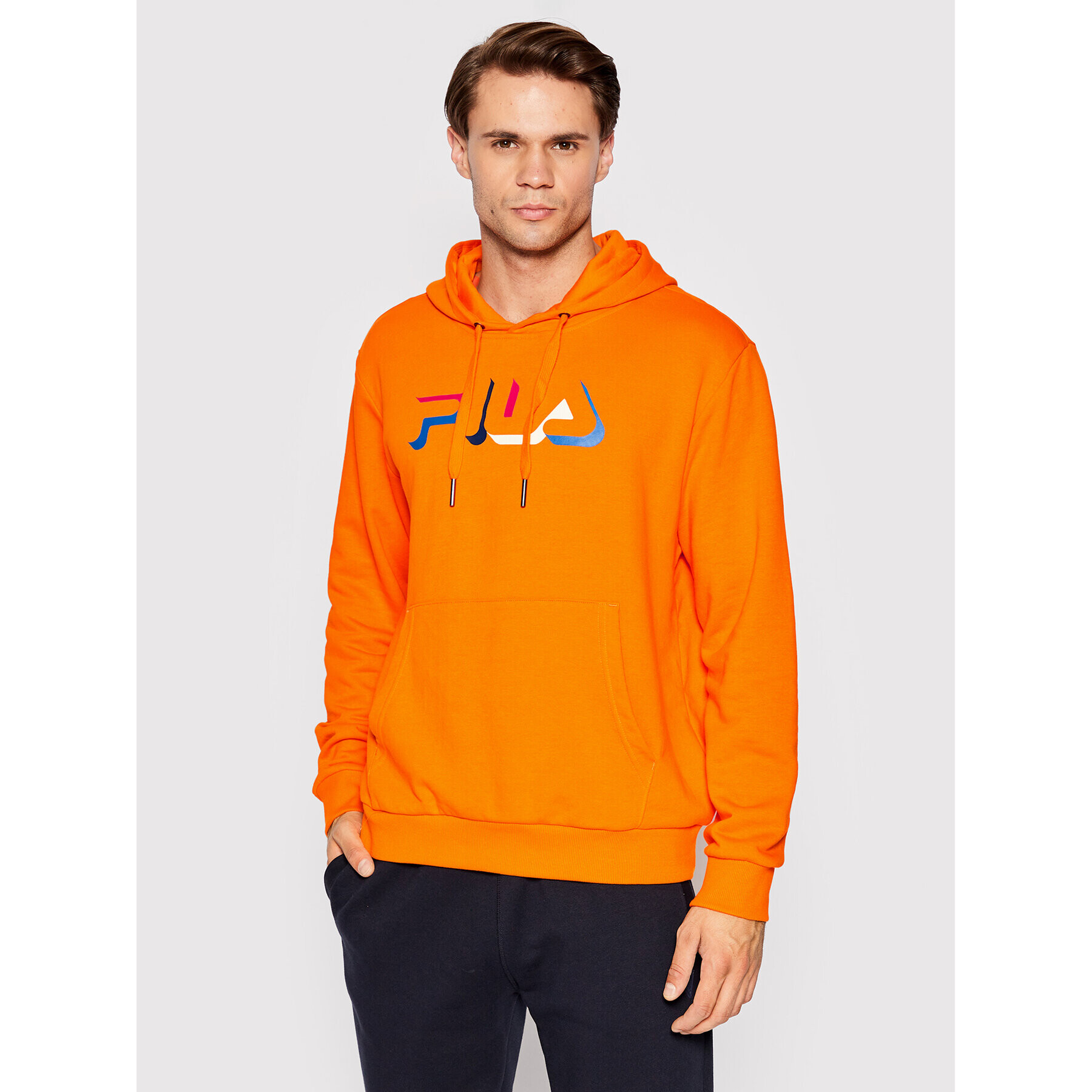 Fila Mikina Burzaco FAM0040 Oranžová Regular Fit - Pepit.cz