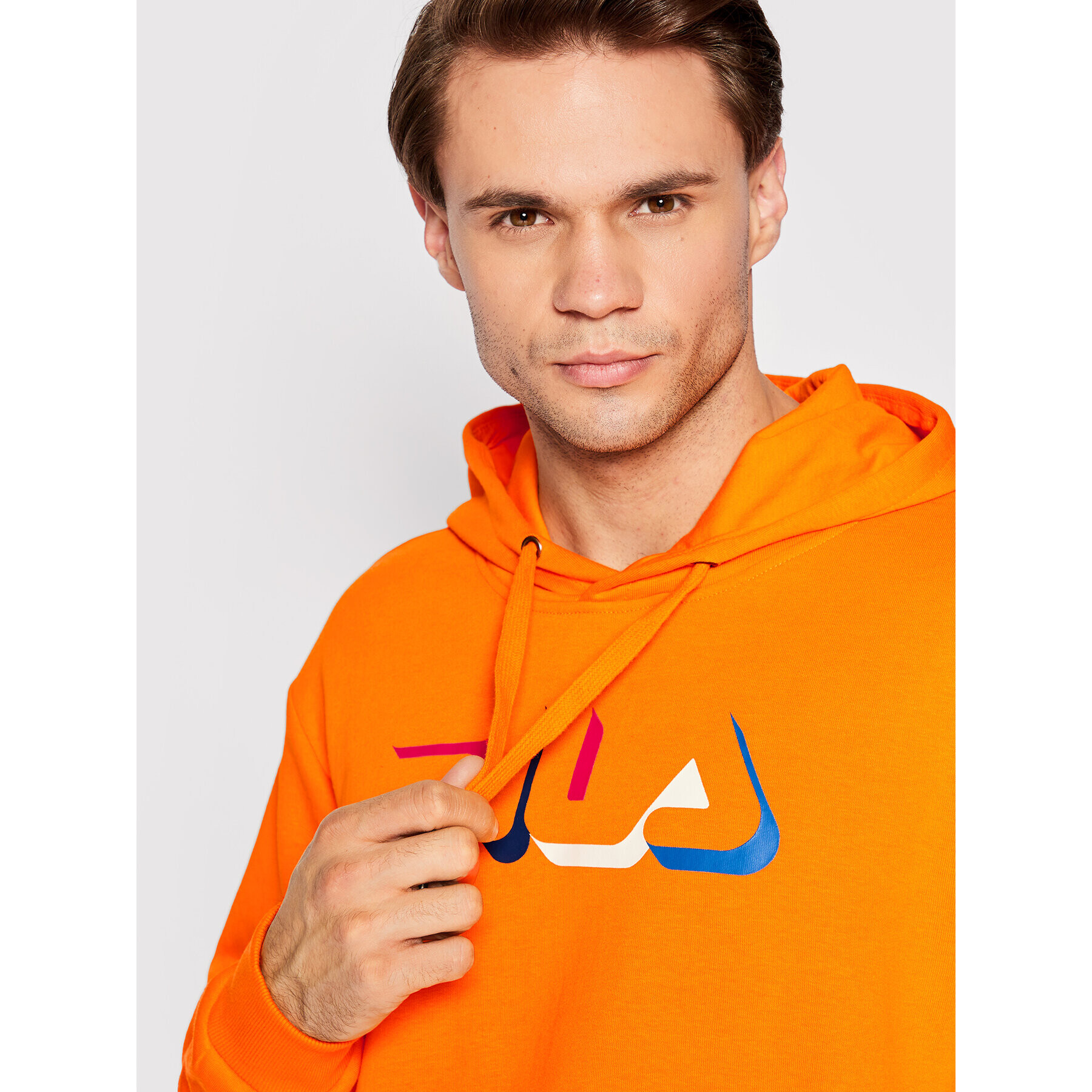 Fila Mikina Burzaco FAM0040 Oranžová Regular Fit - Pepit.cz