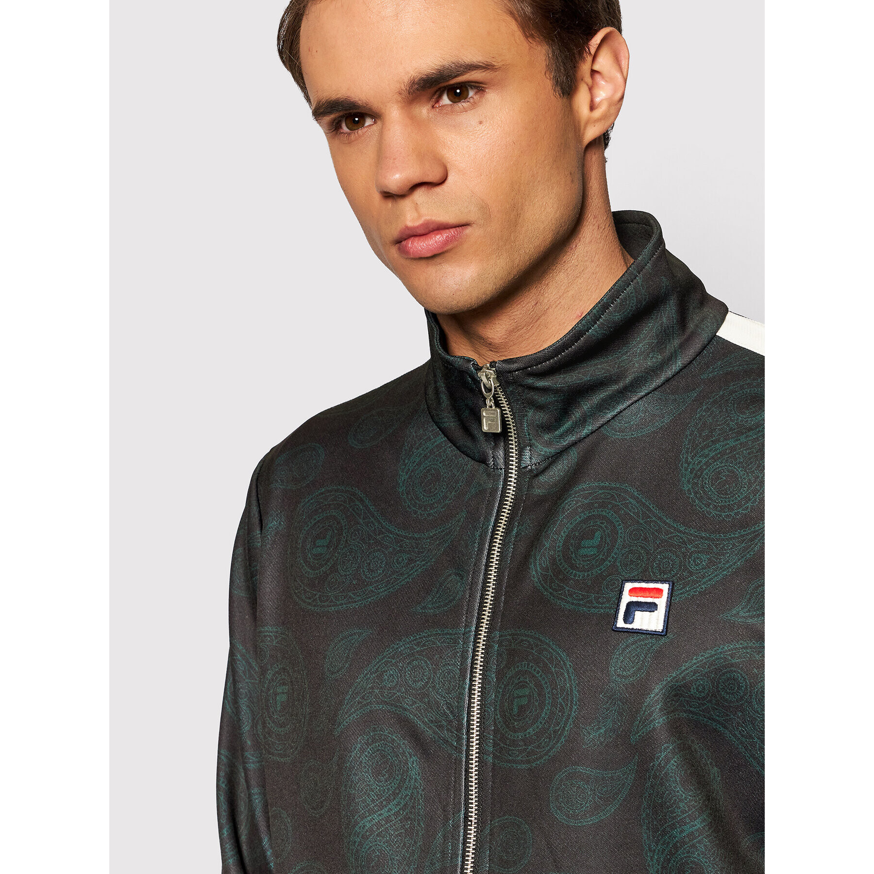 Fila Mikina Chas Aop 688982 Černá Regular Fit - Pepit.cz