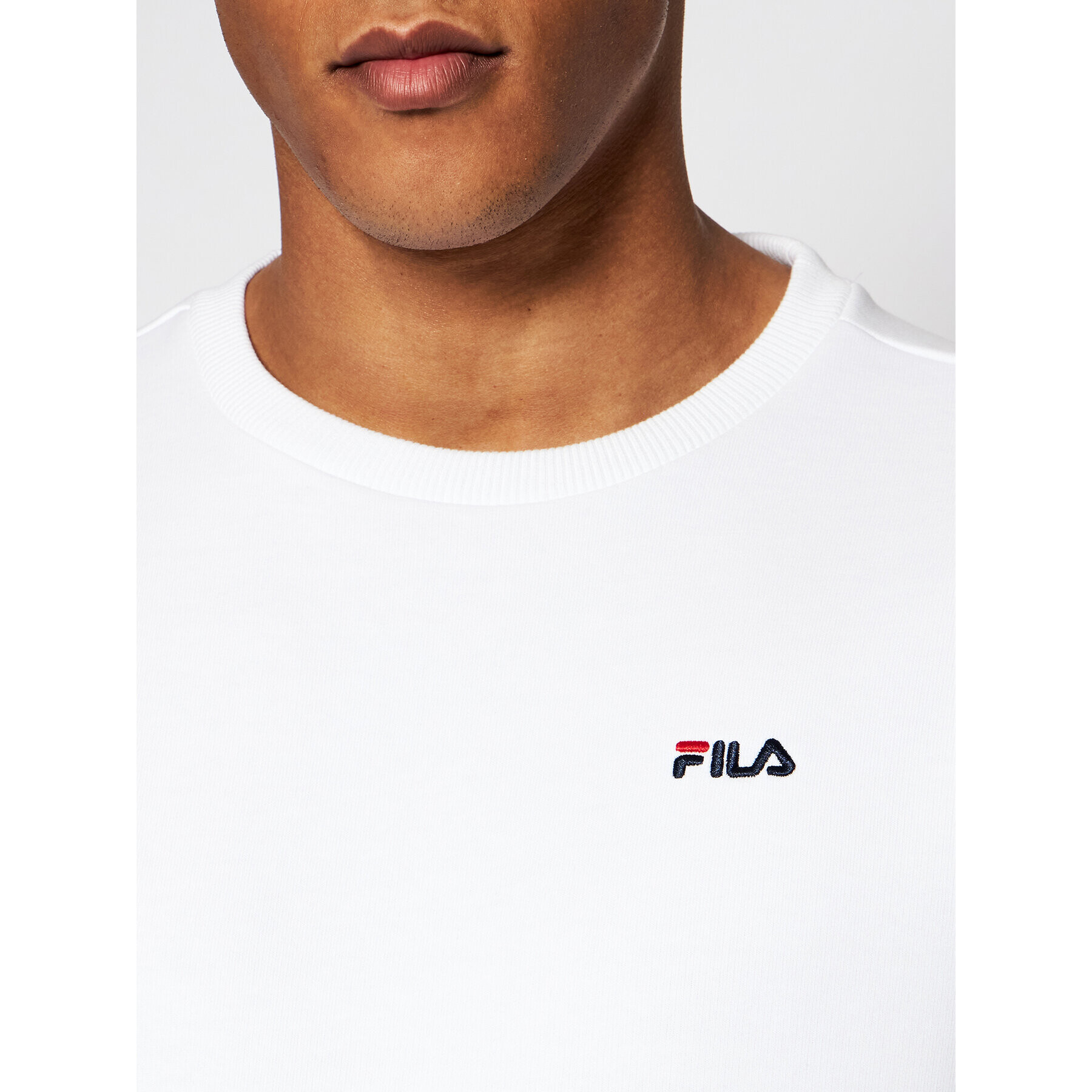 Fila Mikina Efim Crew 688164 Bílá Regular Fit - Pepit.cz