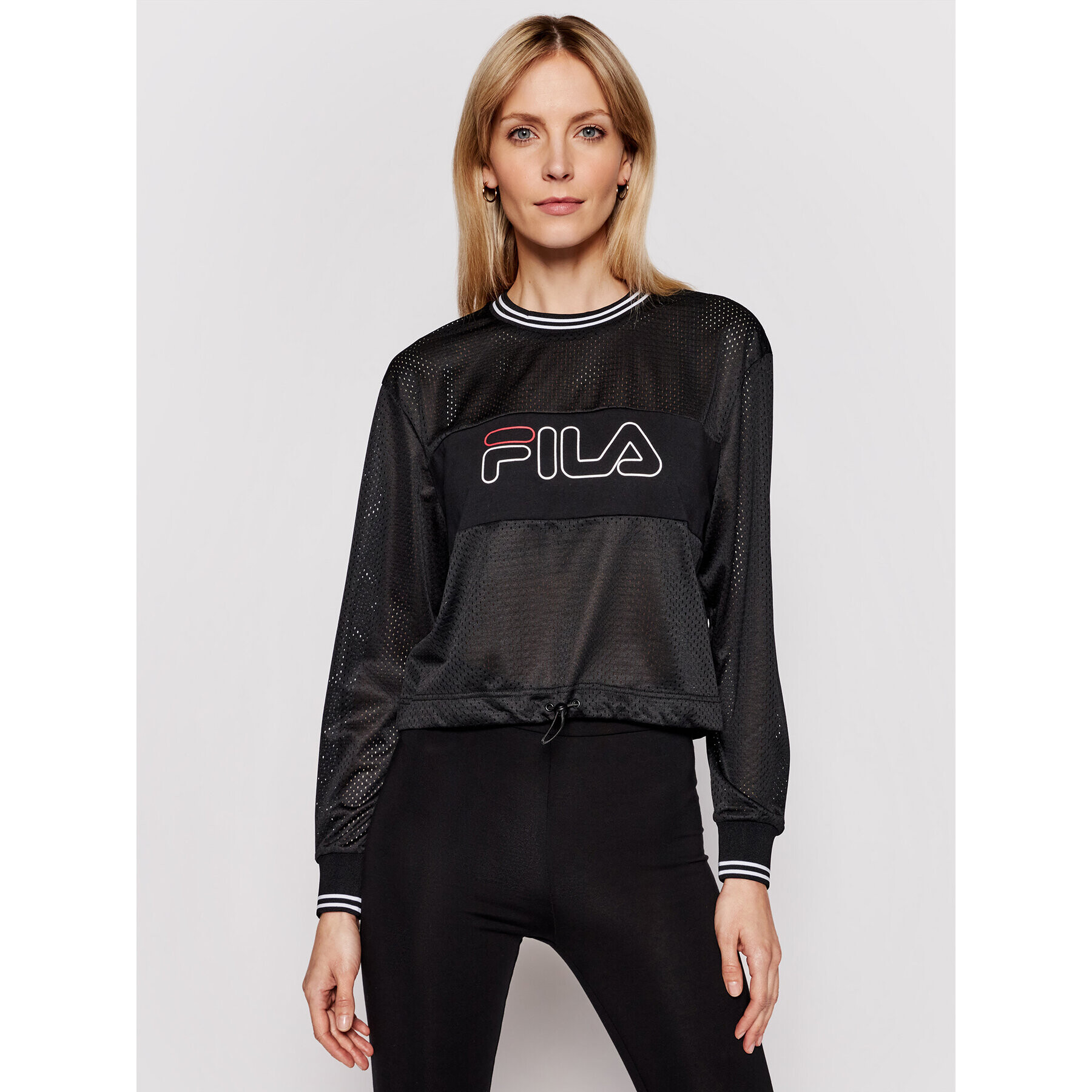 Fila Mikina Jalina 683300 Černá Cropped Fit - Pepit.cz