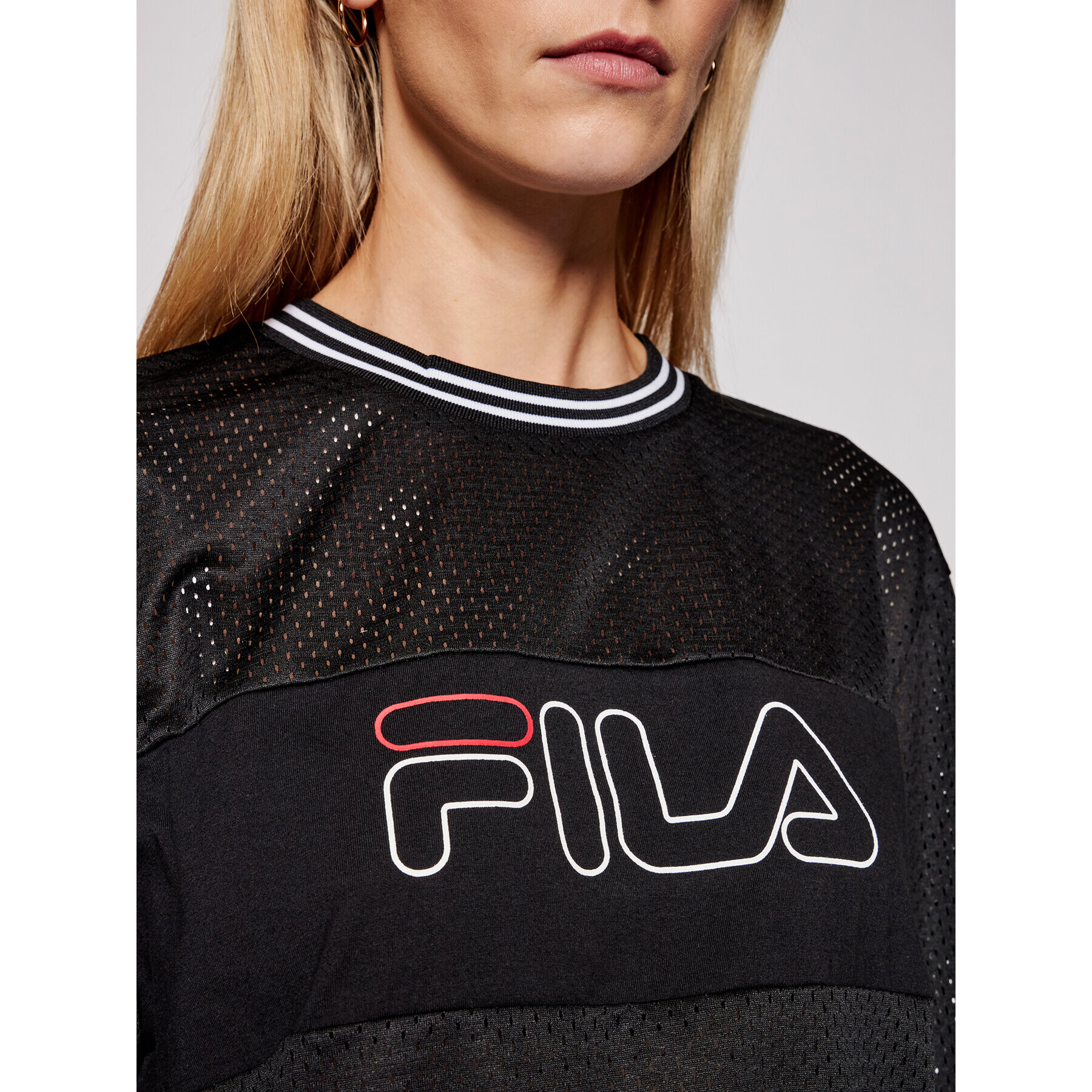 Fila Mikina Jalina 683300 Černá Cropped Fit - Pepit.cz