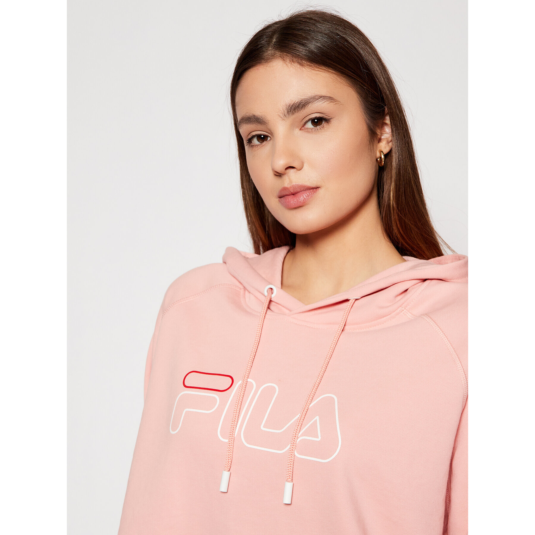 Fila Mikina Jana 683310 Oranžová Cropped Fit - Pepit.cz