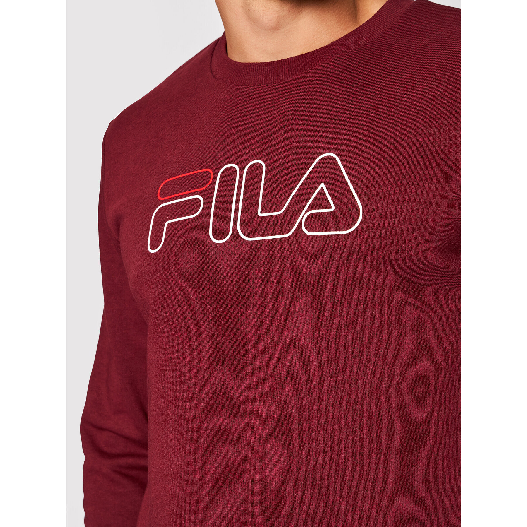 Fila Mikina Liam 687139 Bordó Regular Fit - Pepit.cz