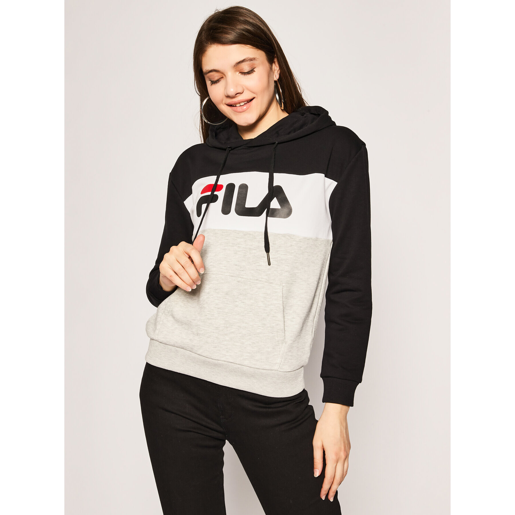 Fila Mikina Lori 687042 Šedá Regular Fit - Pepit.cz