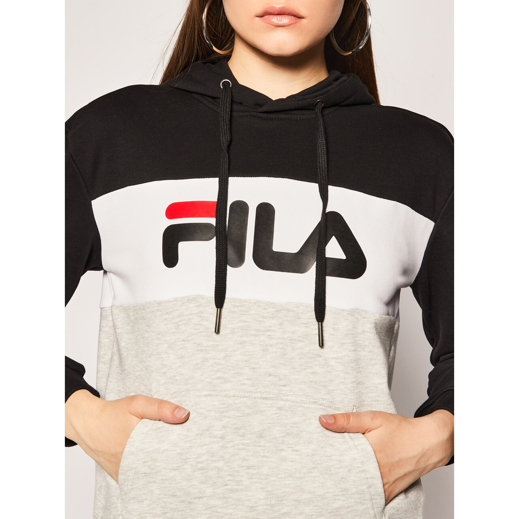 Fila Mikina Lori 687042 Šedá Regular Fit - Pepit.cz