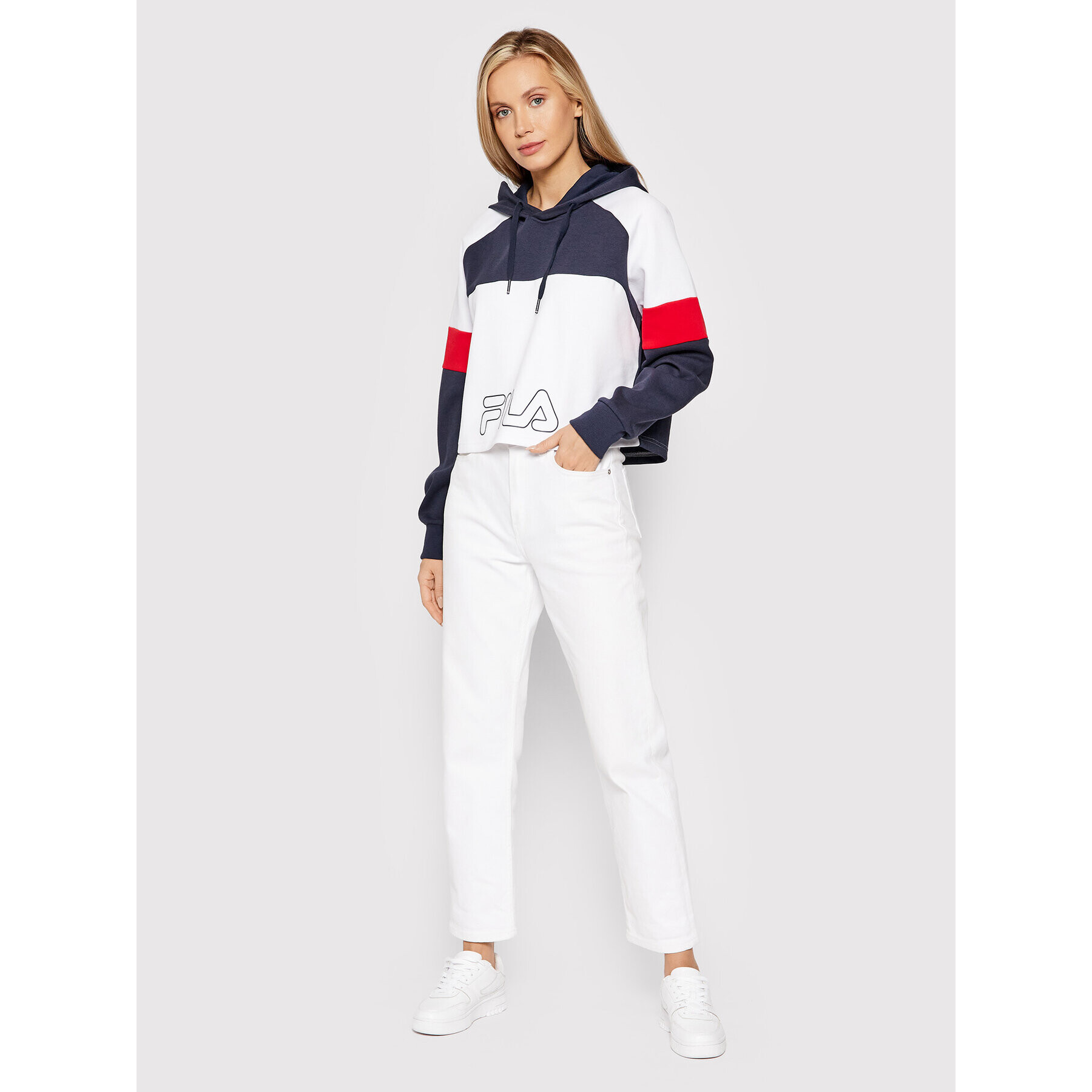 Fila Mikina Petra 683424 Barevná Relaxed Fit - Pepit.cz