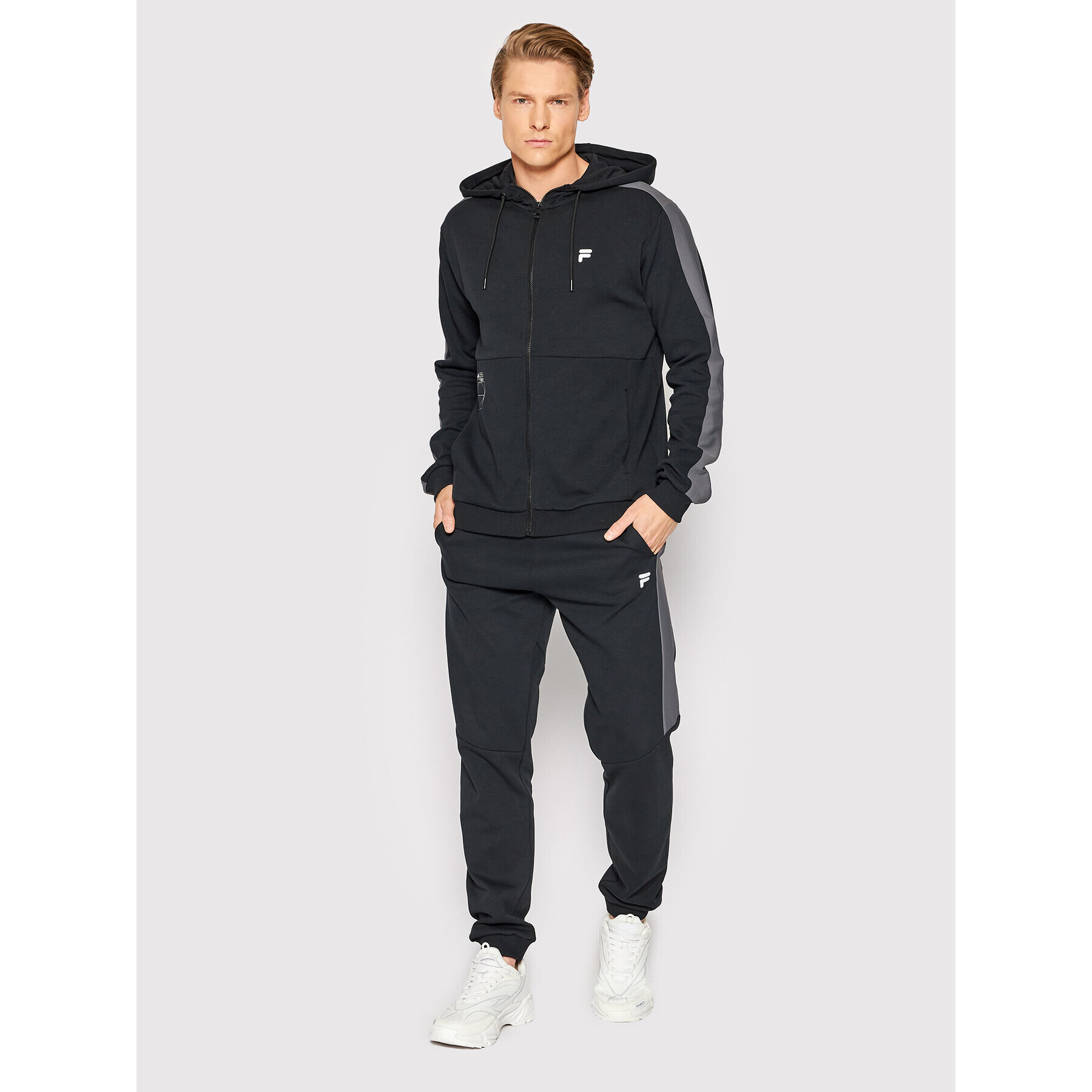 Fila Mikina Rosenheim FAM0059 Černá Slim Fit - Pepit.cz