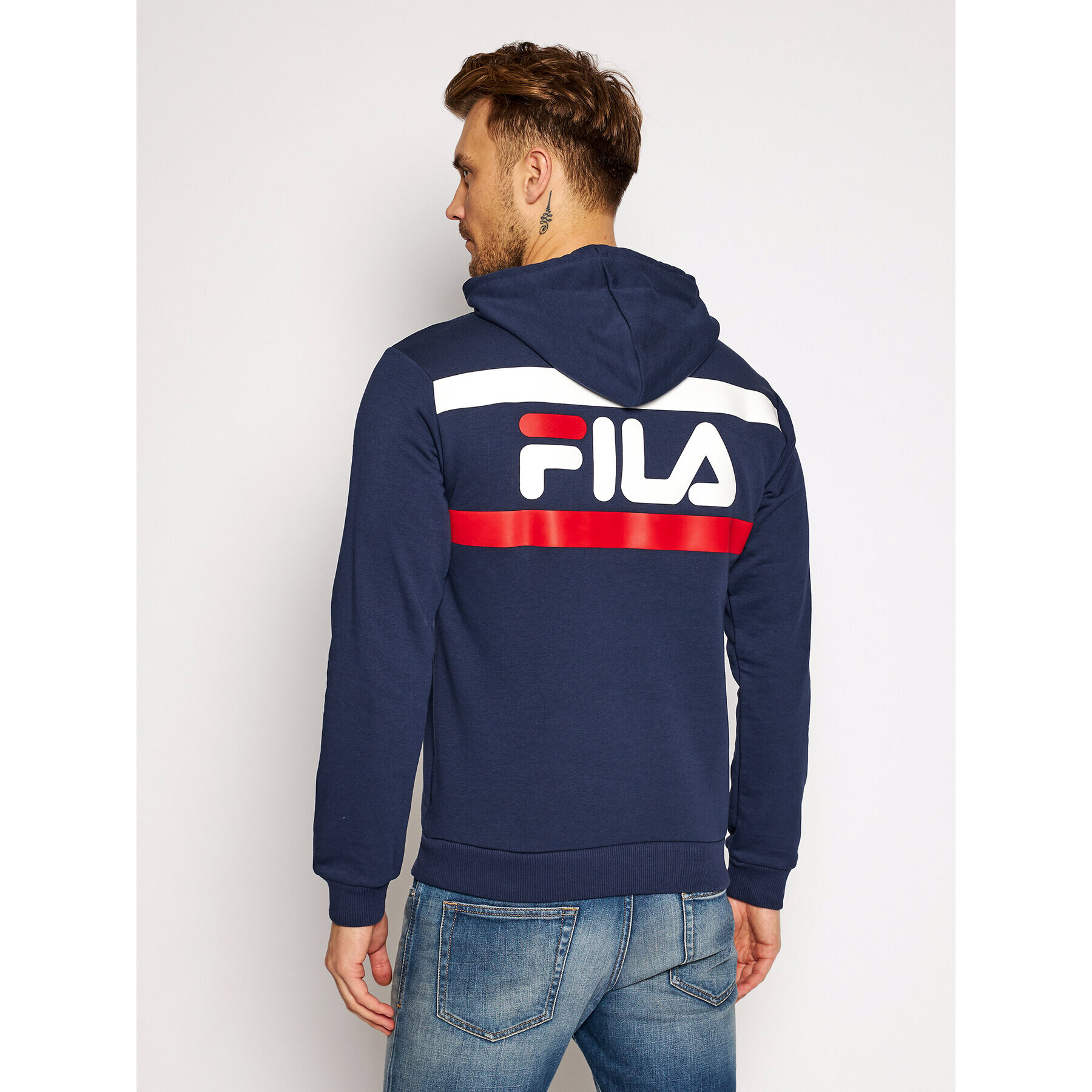 Fila Mikina Savion 687991 Tmavomodrá Regular Fit - Pepit.cz