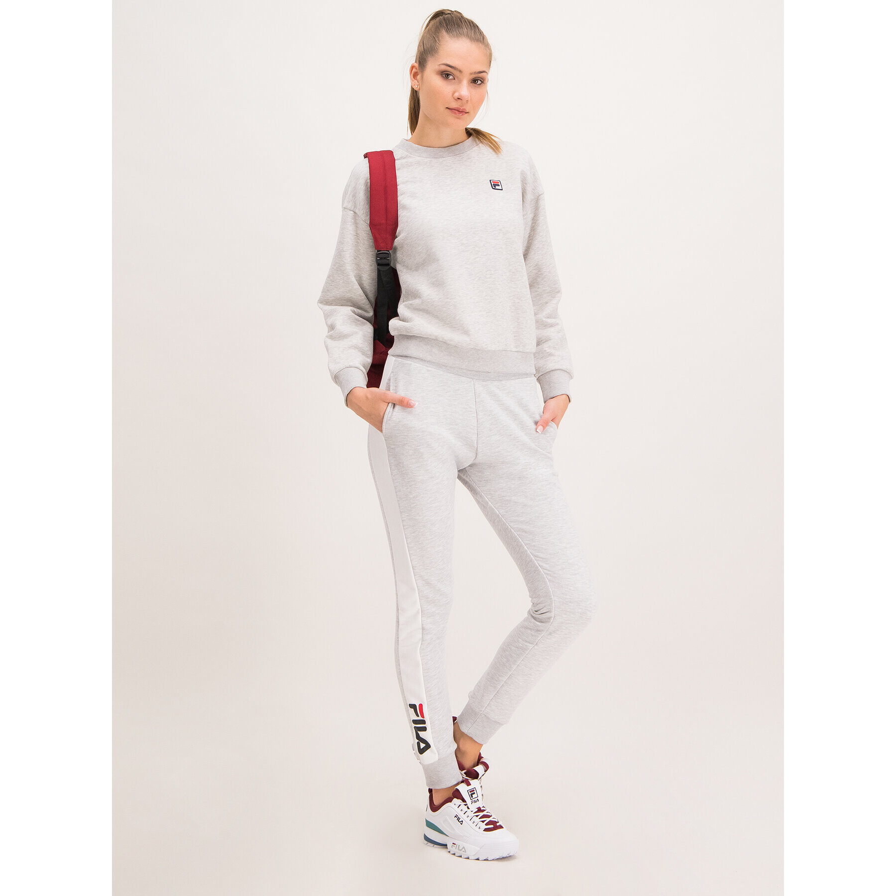 Fila Mikina Suzanna 687456 Šedá Regular Fit - Pepit.cz