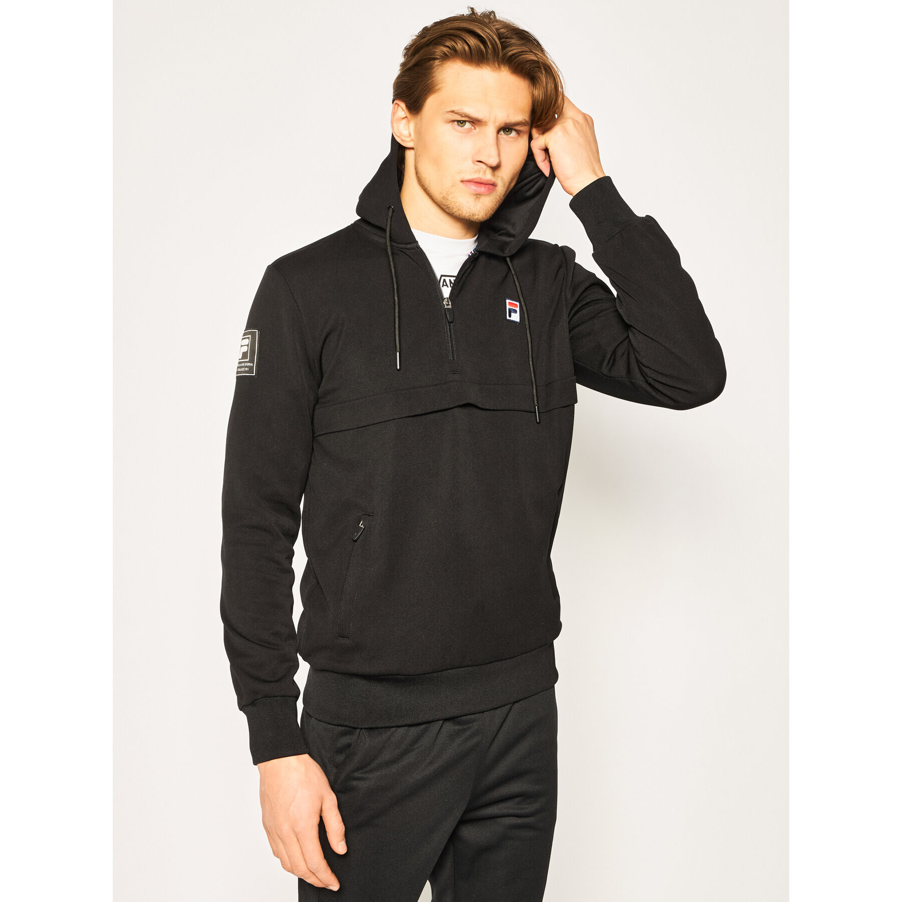 Fila Mikina Tameron Hoody 687712 Černá Regular Fit - Pepit.cz