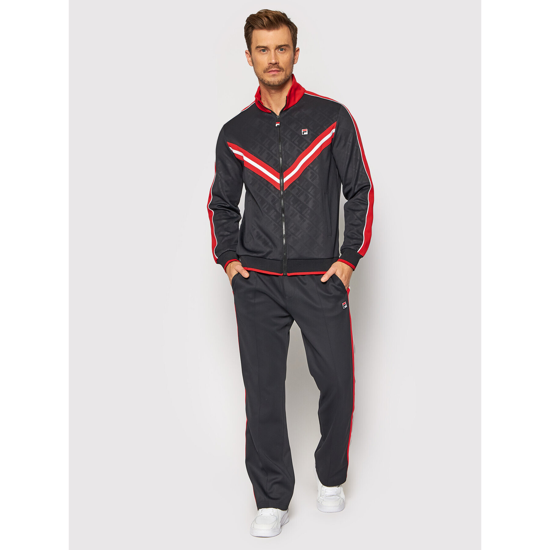 Fila Mikina Tauri Track 689169 Černá Regular Fit - Pepit.cz