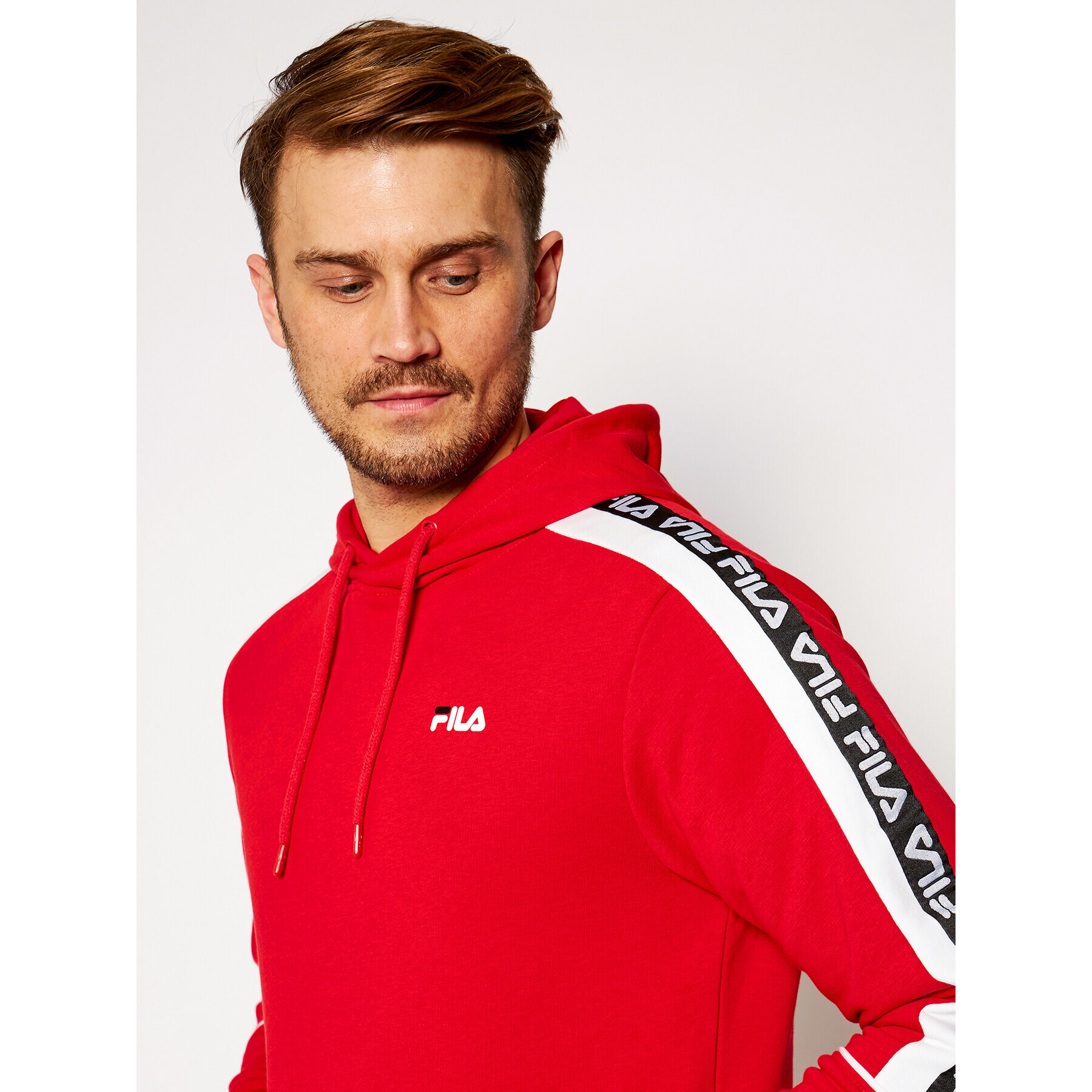 Fila Mikina Tefo 688815 Červená Regular Fit - Pepit.cz