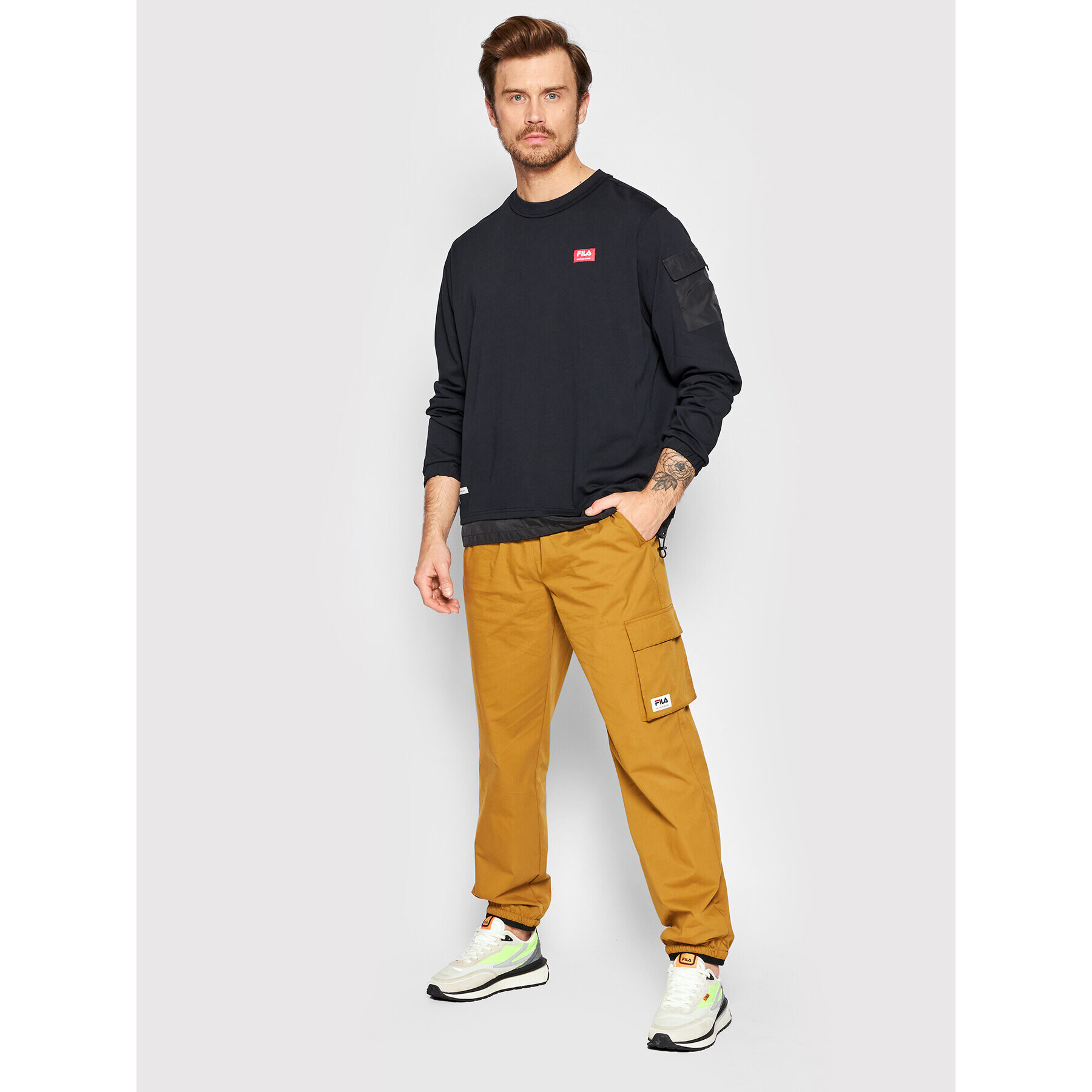 Fila Mikina Teruel FAM0004 Černá Regular Fit - Pepit.cz