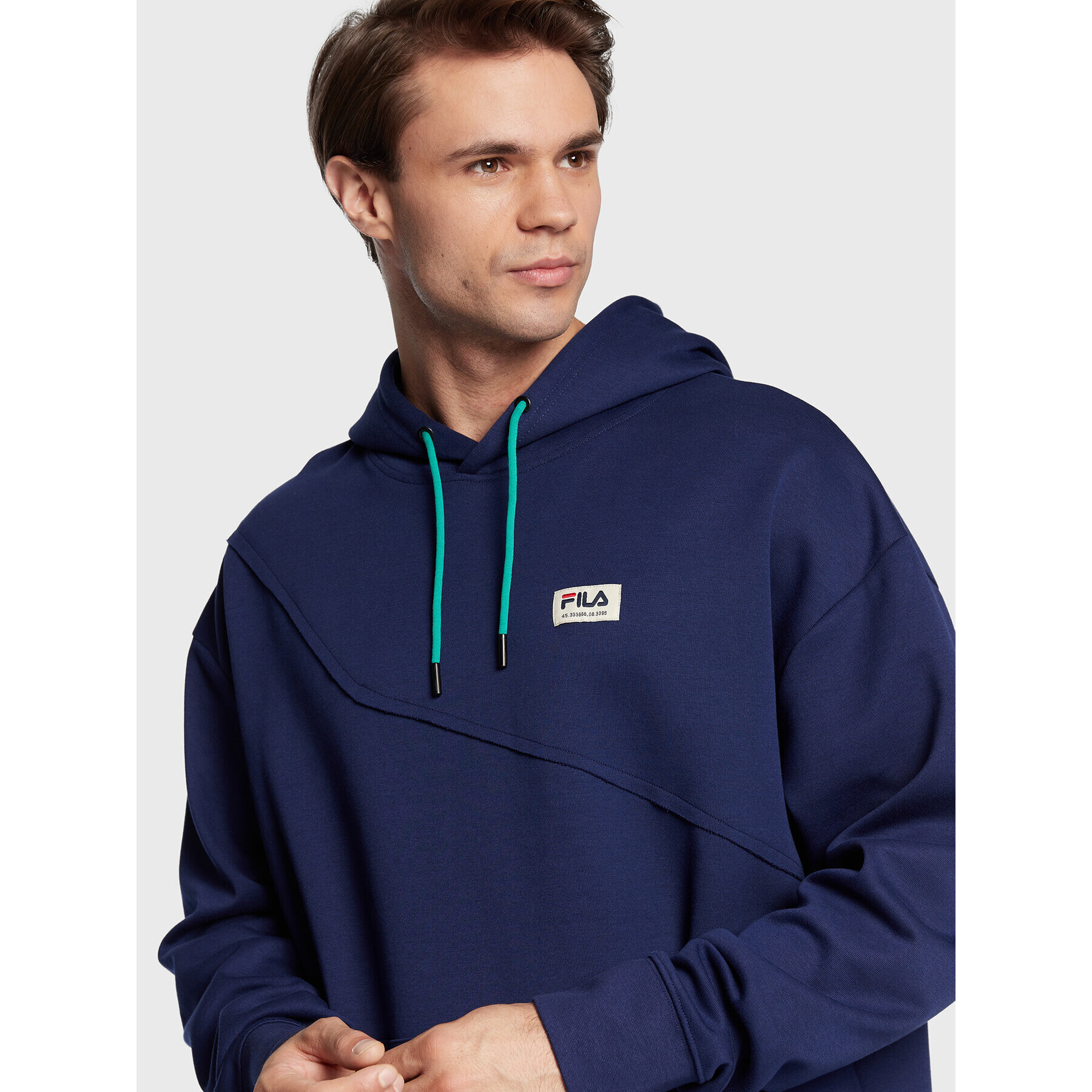 Fila Mikina Thiers FAM0147 Tmavomodrá Oversize - Pepit.cz