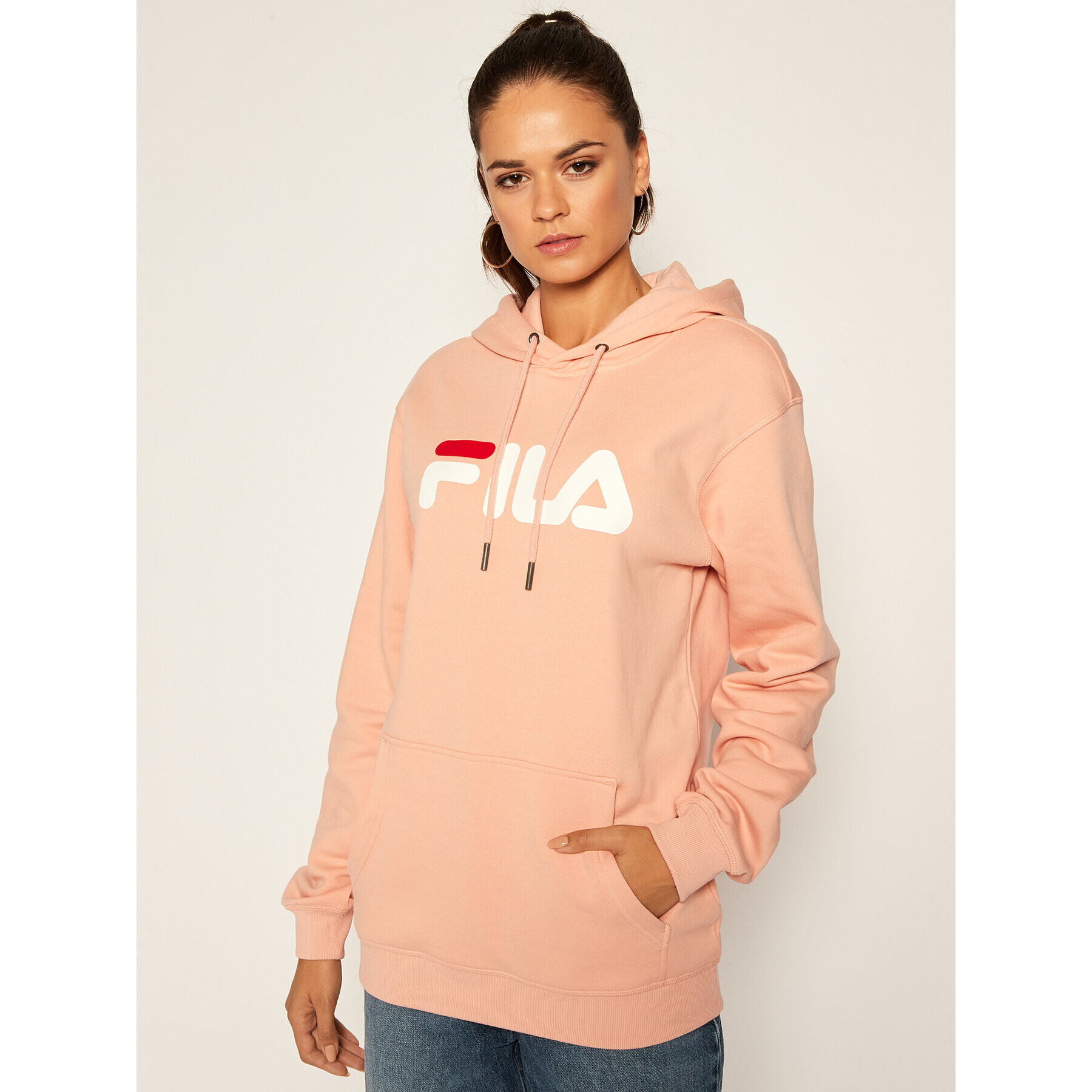 Fila Mikina Unisex 681090 Růžová Regular Fit - Pepit.cz