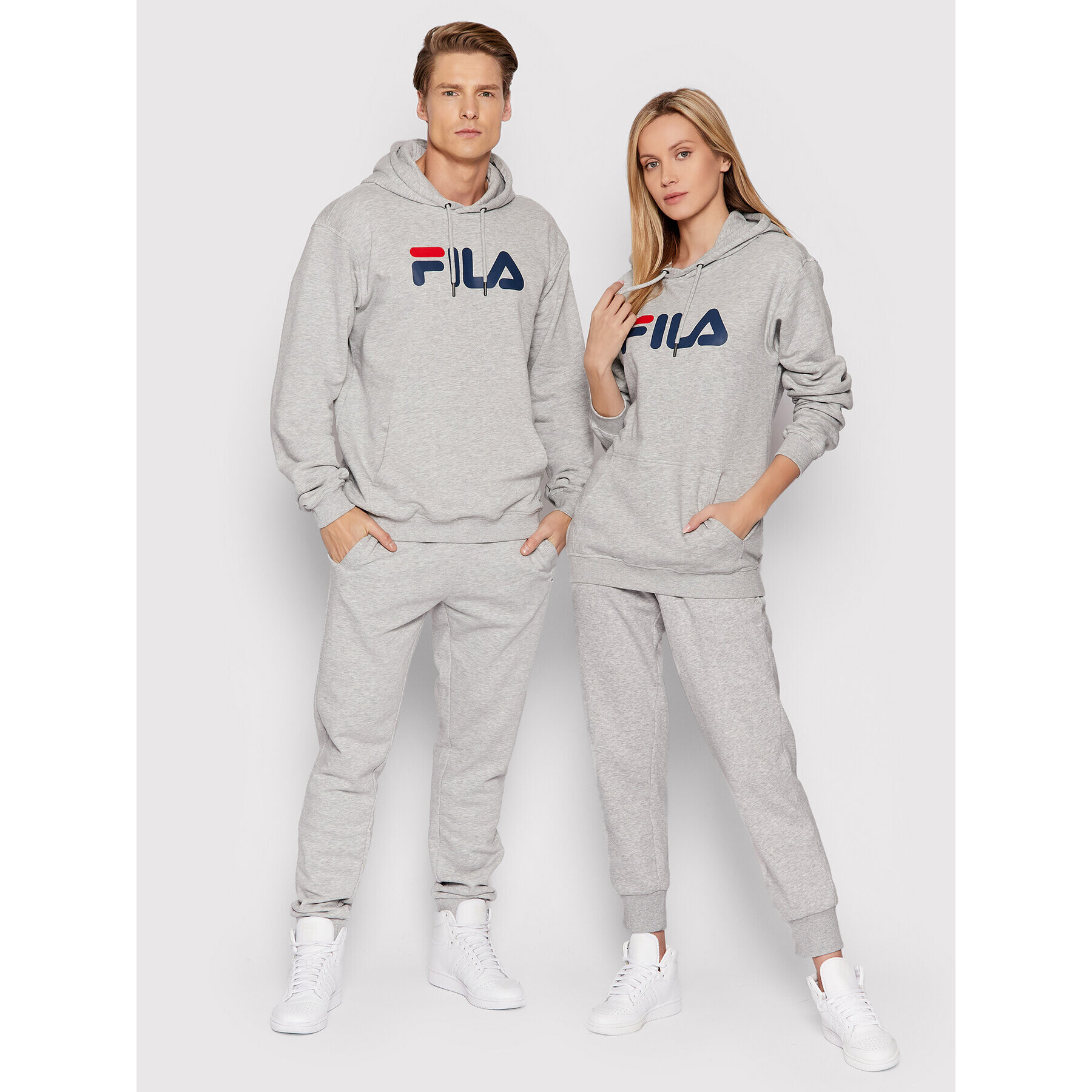 Fila Mikina Unisex 681090 Šedá Regular Fit - Pepit.cz