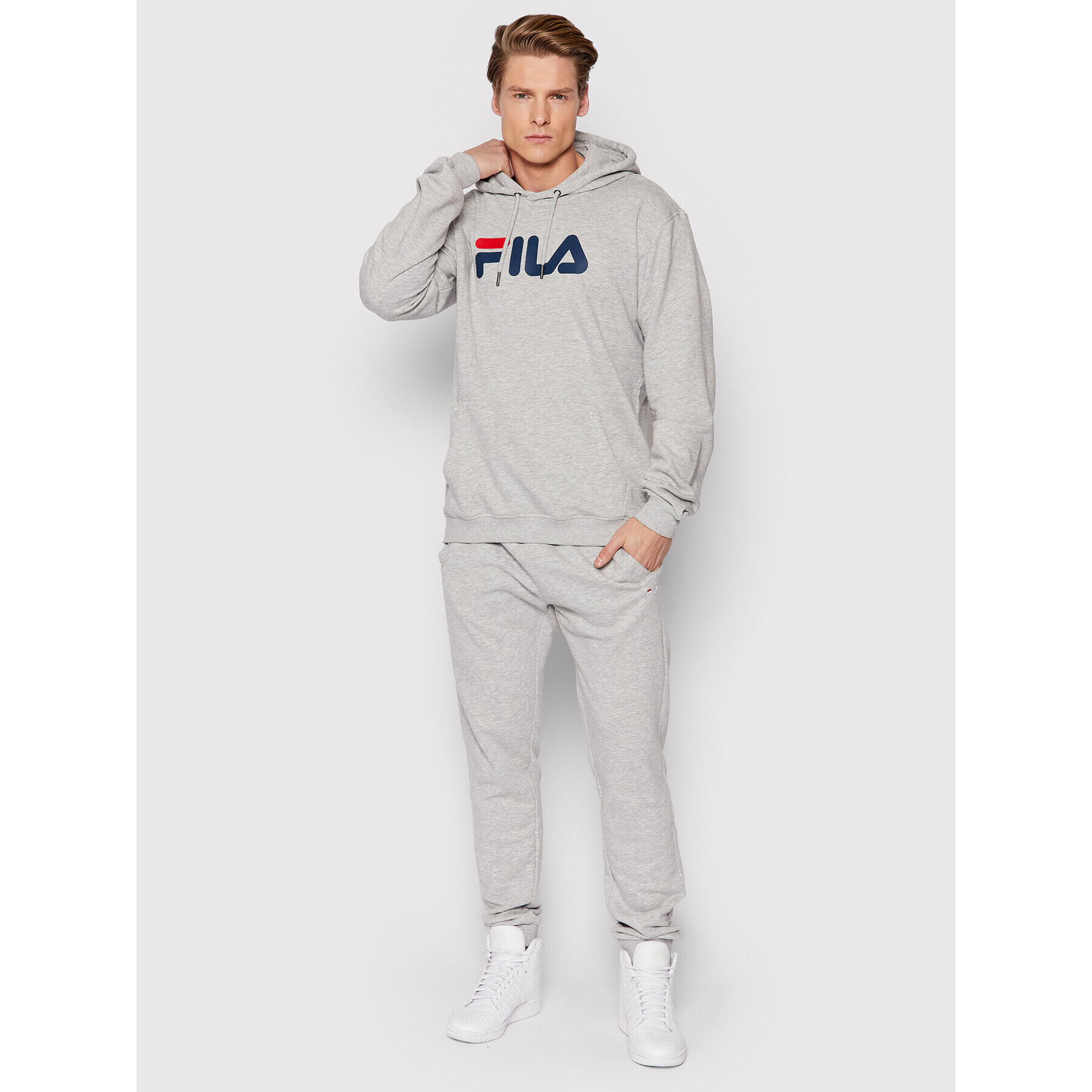 Fila Mikina Unisex 681090 Šedá Regular Fit - Pepit.cz