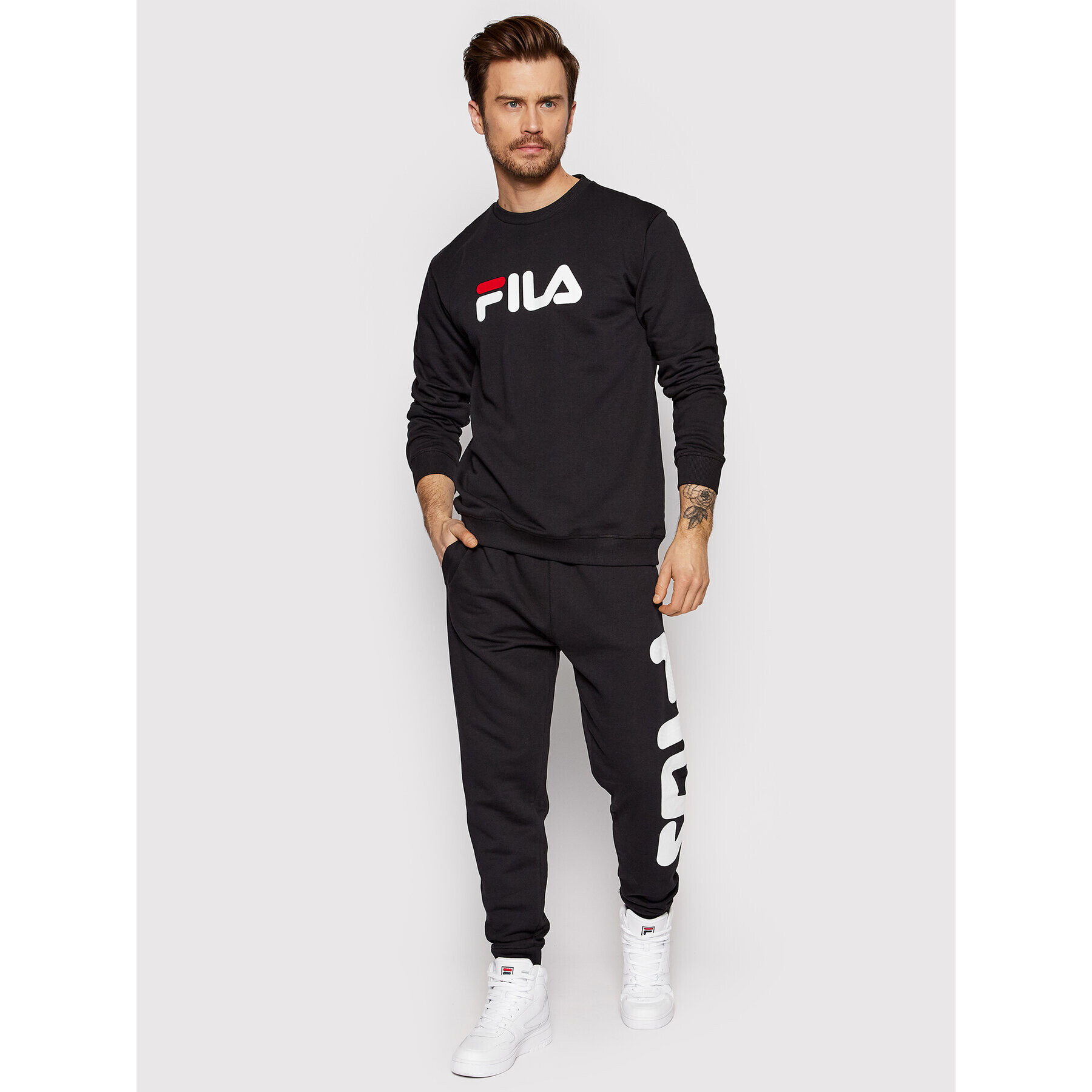 Fila Mikina Unisex Barbian FAU0066 Černá Regular Fit - Pepit.cz