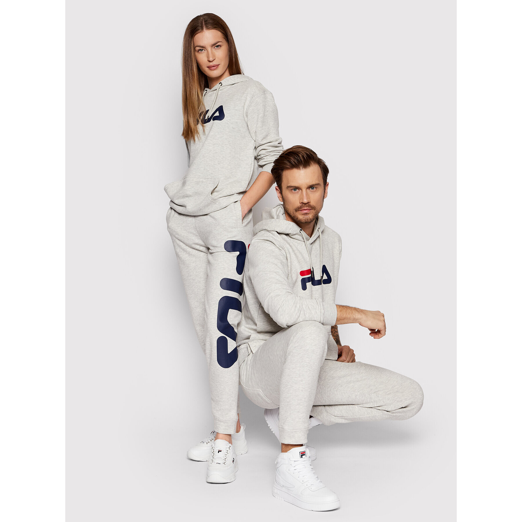 Fila Mikina Unisex Barumini FAU0068 Šedá Regular Fit - Pepit.cz