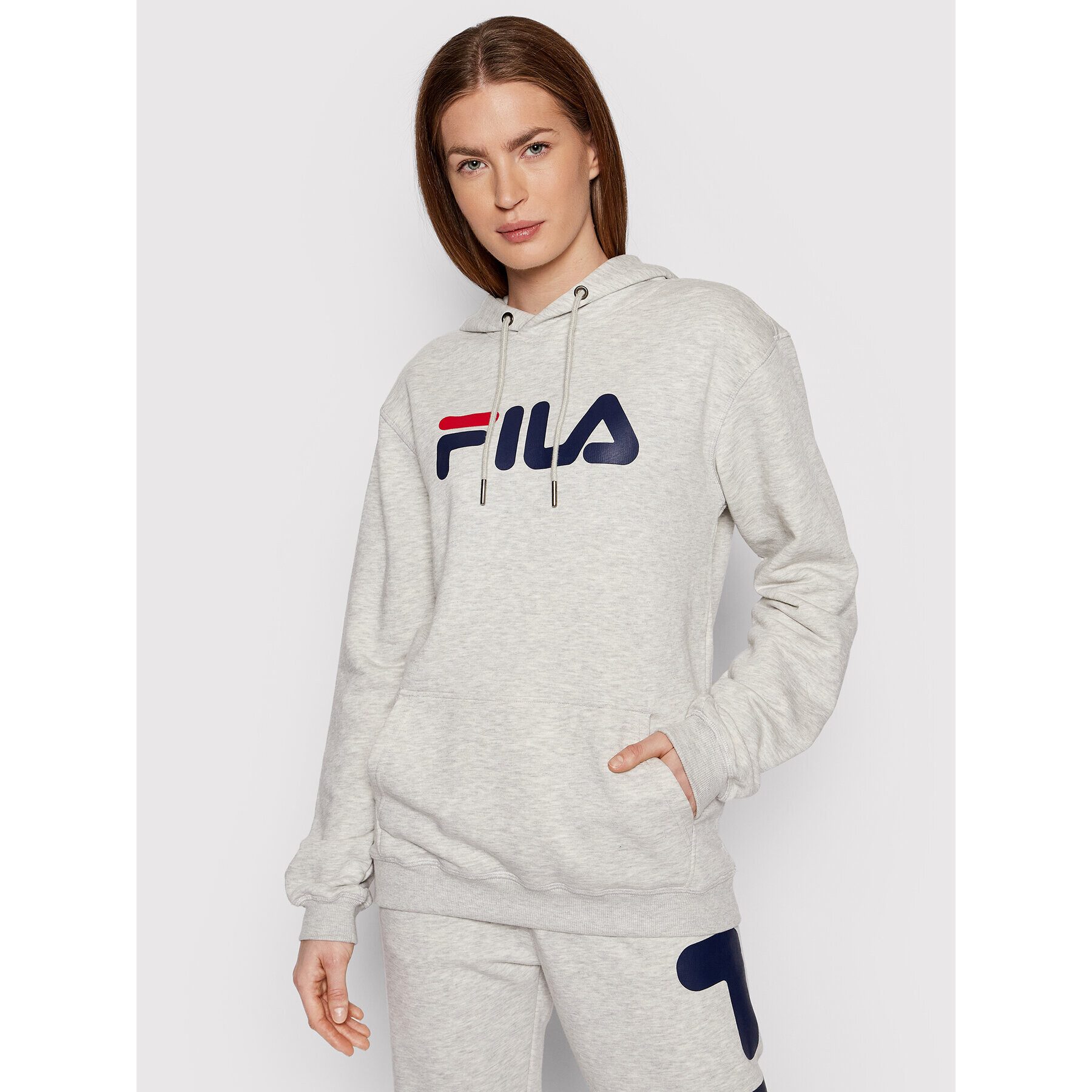 Fila Mikina Unisex Barumini FAU0068 Šedá Regular Fit - Pepit.cz