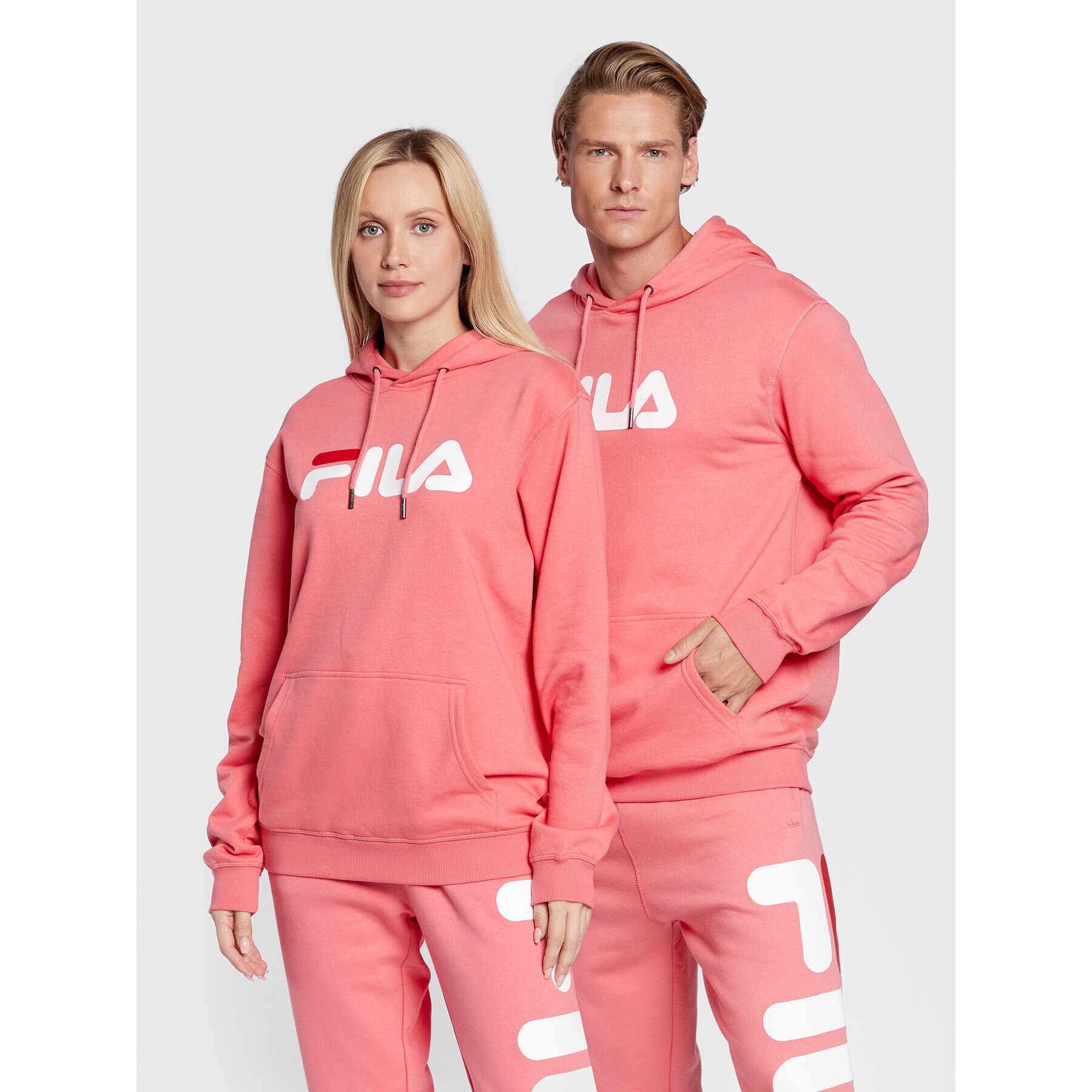 Fila Mikina Unisex Barumini FAU0090 Růžová Regular Fit - Pepit.cz