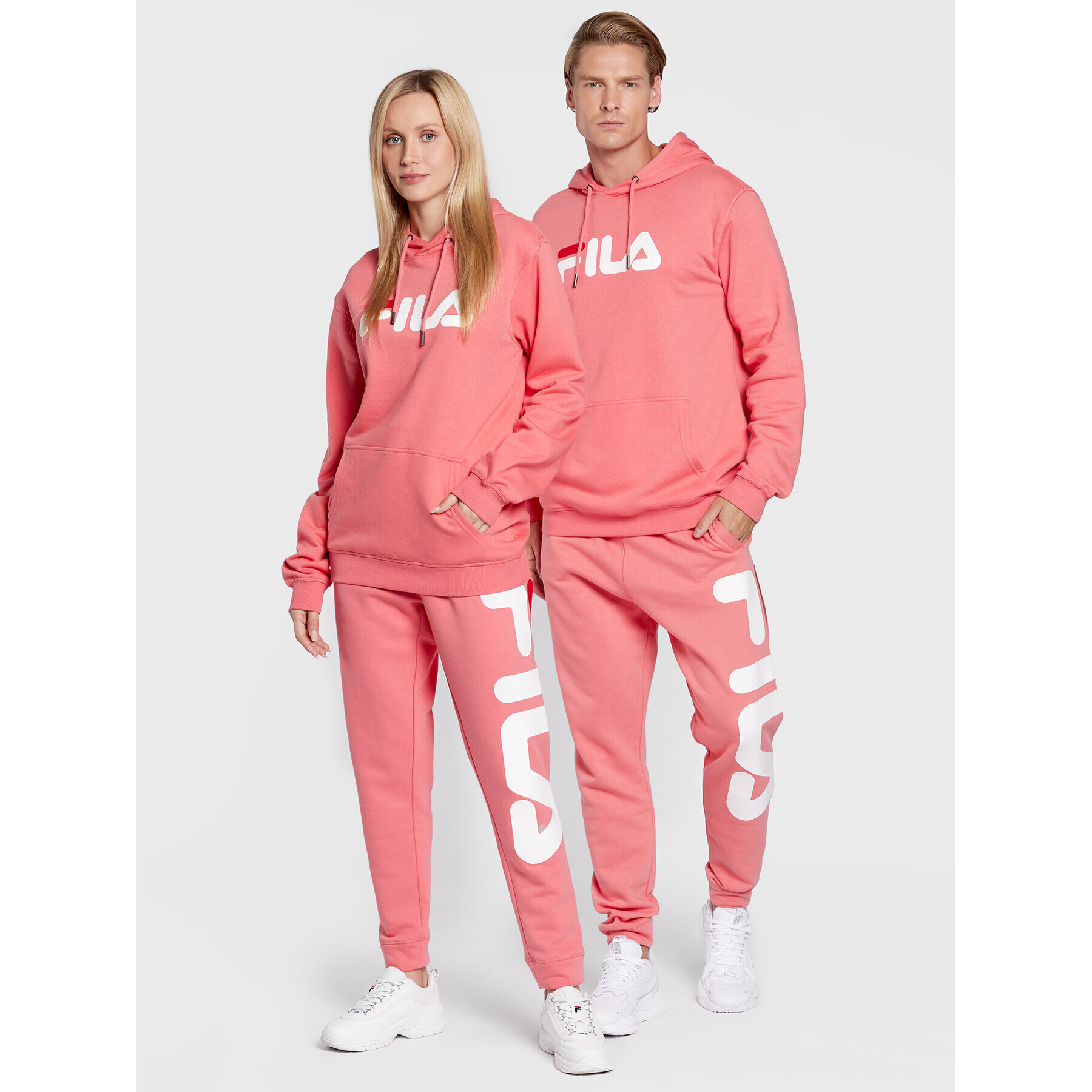 Fila Mikina Unisex Barumini FAU0090 Růžová Regular Fit - Pepit.cz