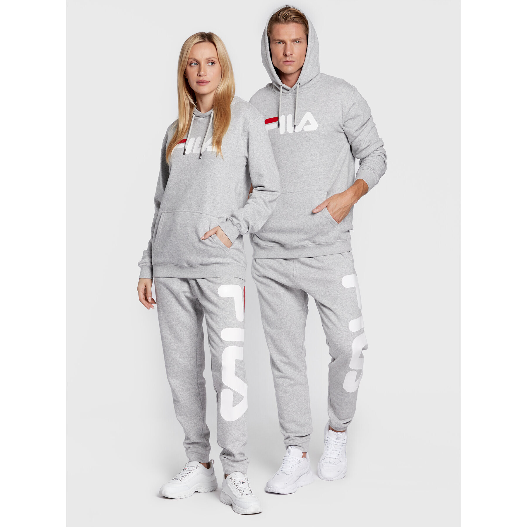 Fila Mikina Unisex Barumini FAU0090 Šedá Regular Fit - Pepit.cz