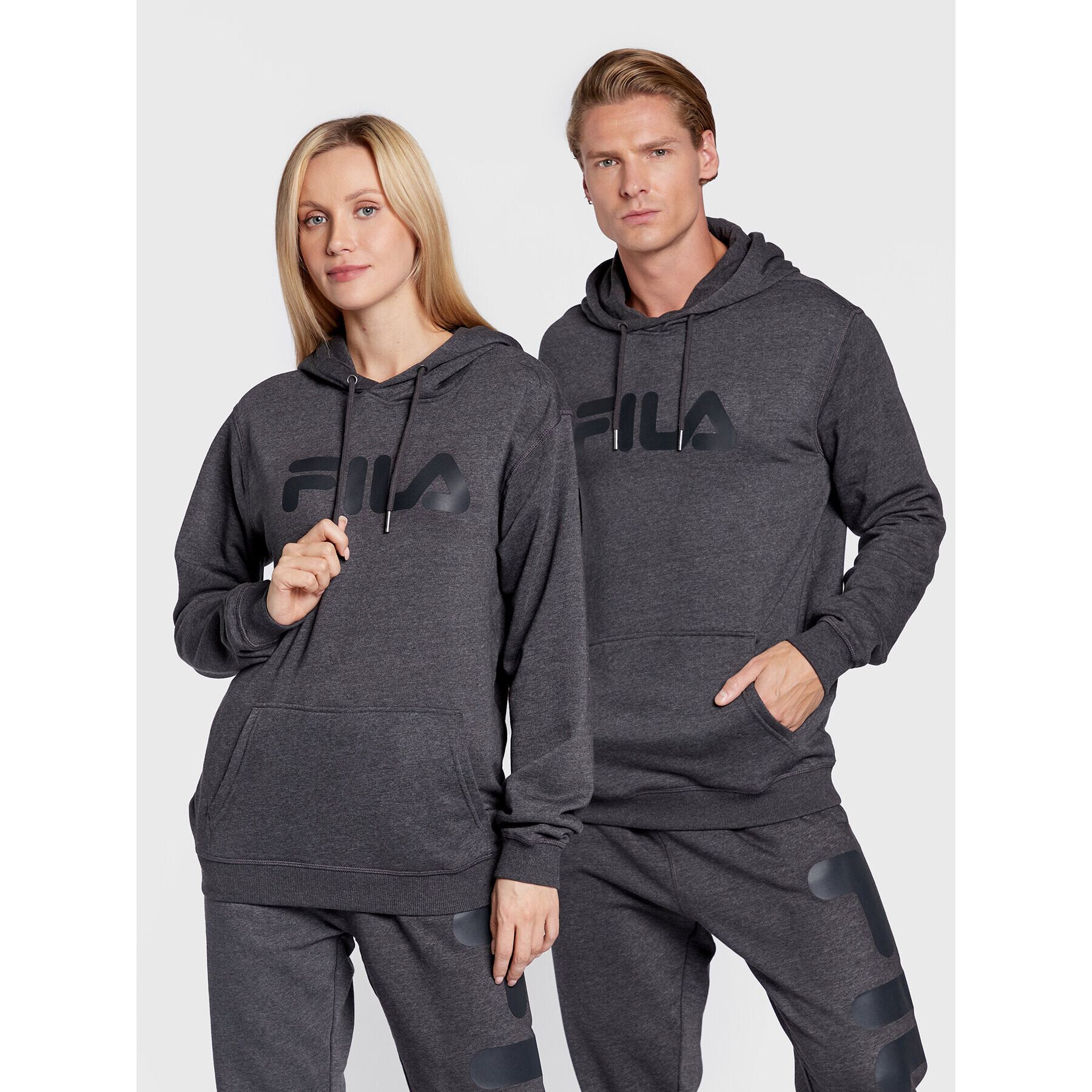 Fila Mikina Unisex Barumini FAU0090 Šedá Regular Fit - Pepit.cz