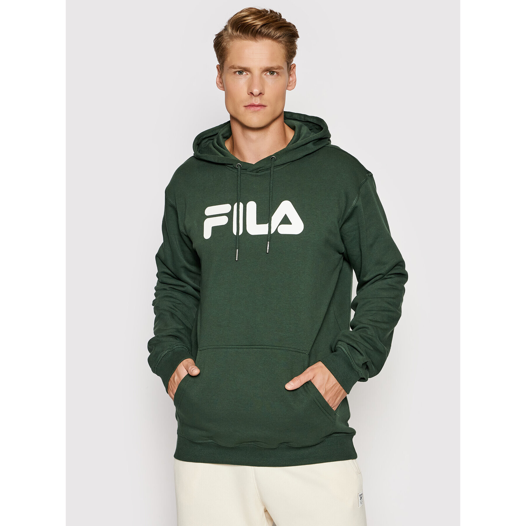 Fila Mikina Unisex Classic Pure 681090 Zelená Regular Fit - Pepit.cz