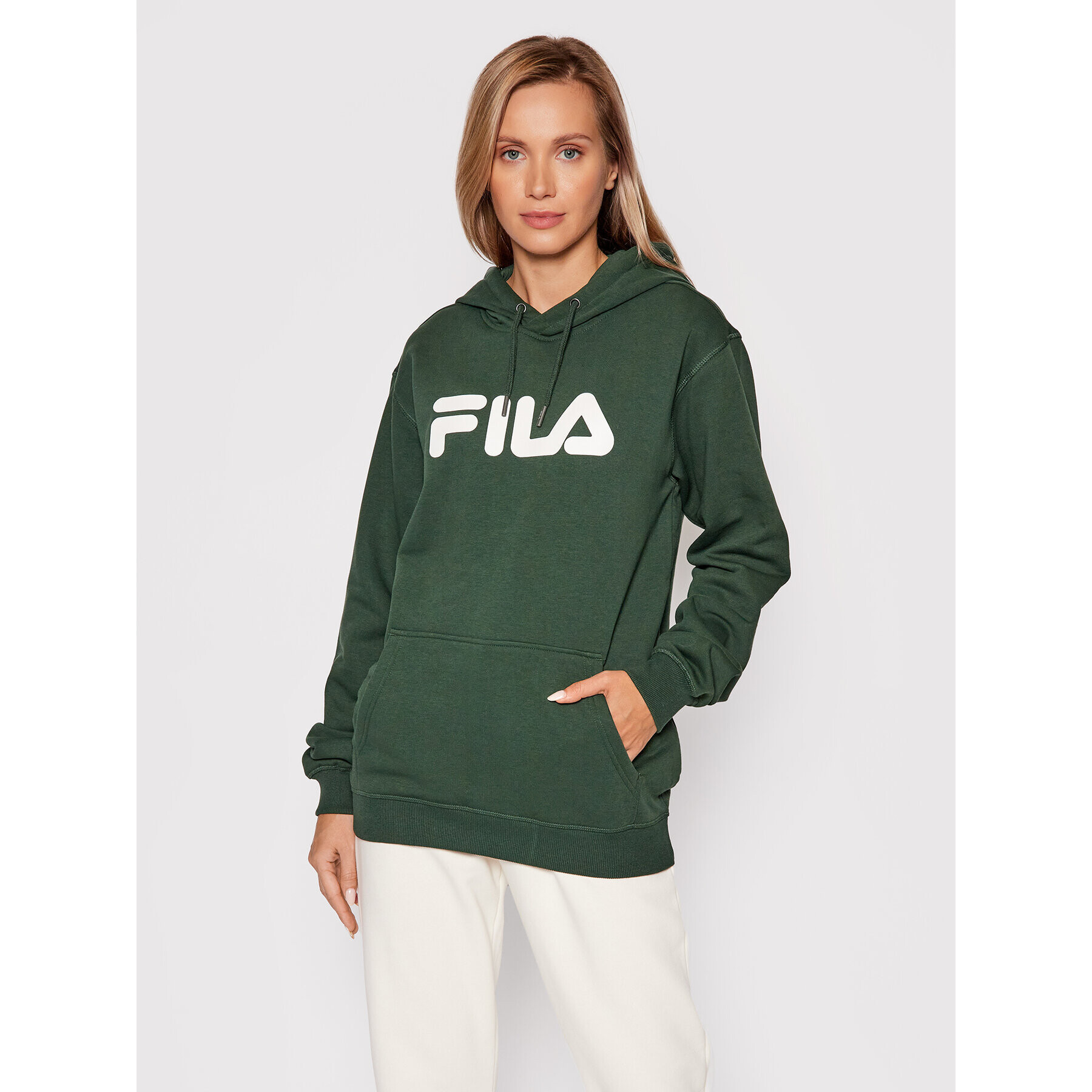 Fila Mikina Unisex Classic Pure 681090 Zelená Regular Fit - Pepit.cz