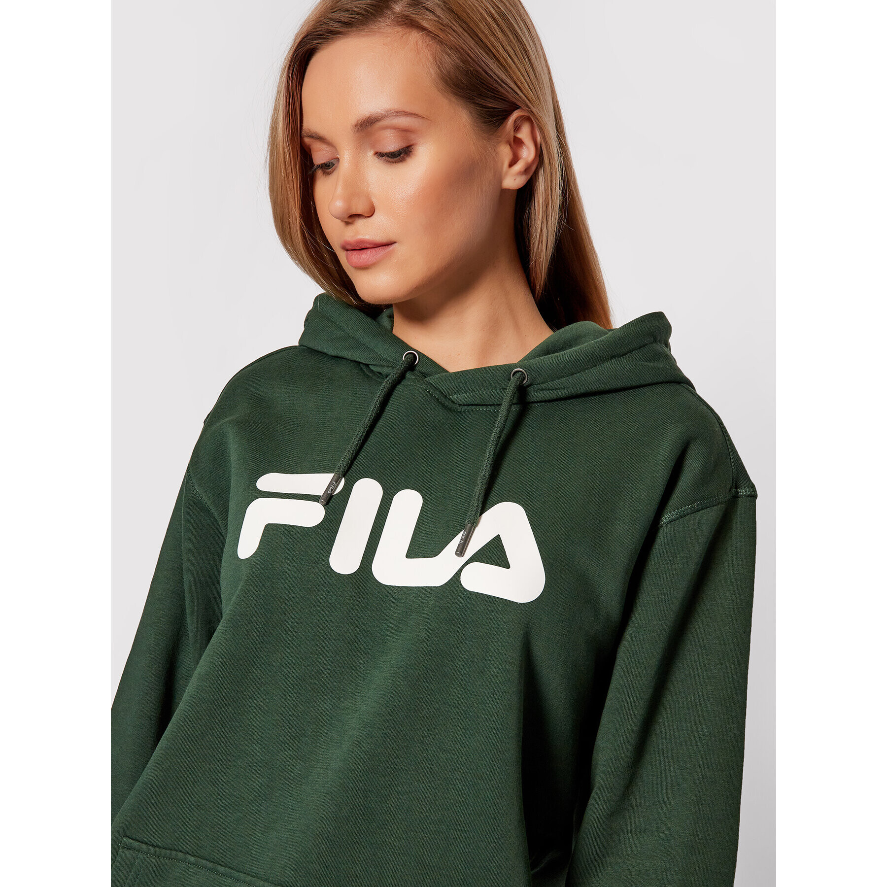 Fila Mikina Unisex Classic Pure 681090 Zelená Regular Fit - Pepit.cz