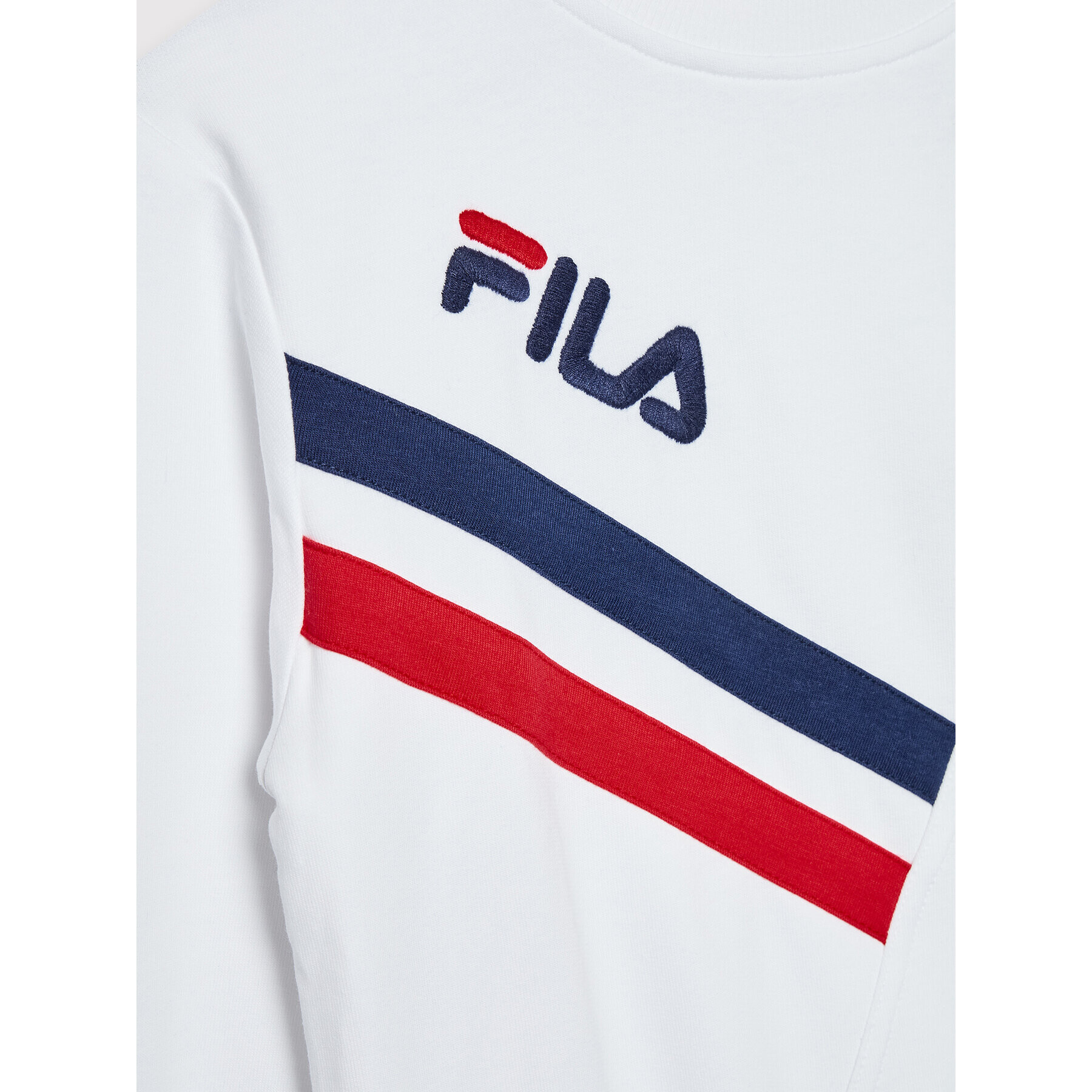 Fila Mikina Zator Crew FAK0083 Bílá Regular Fit - Pepit.cz