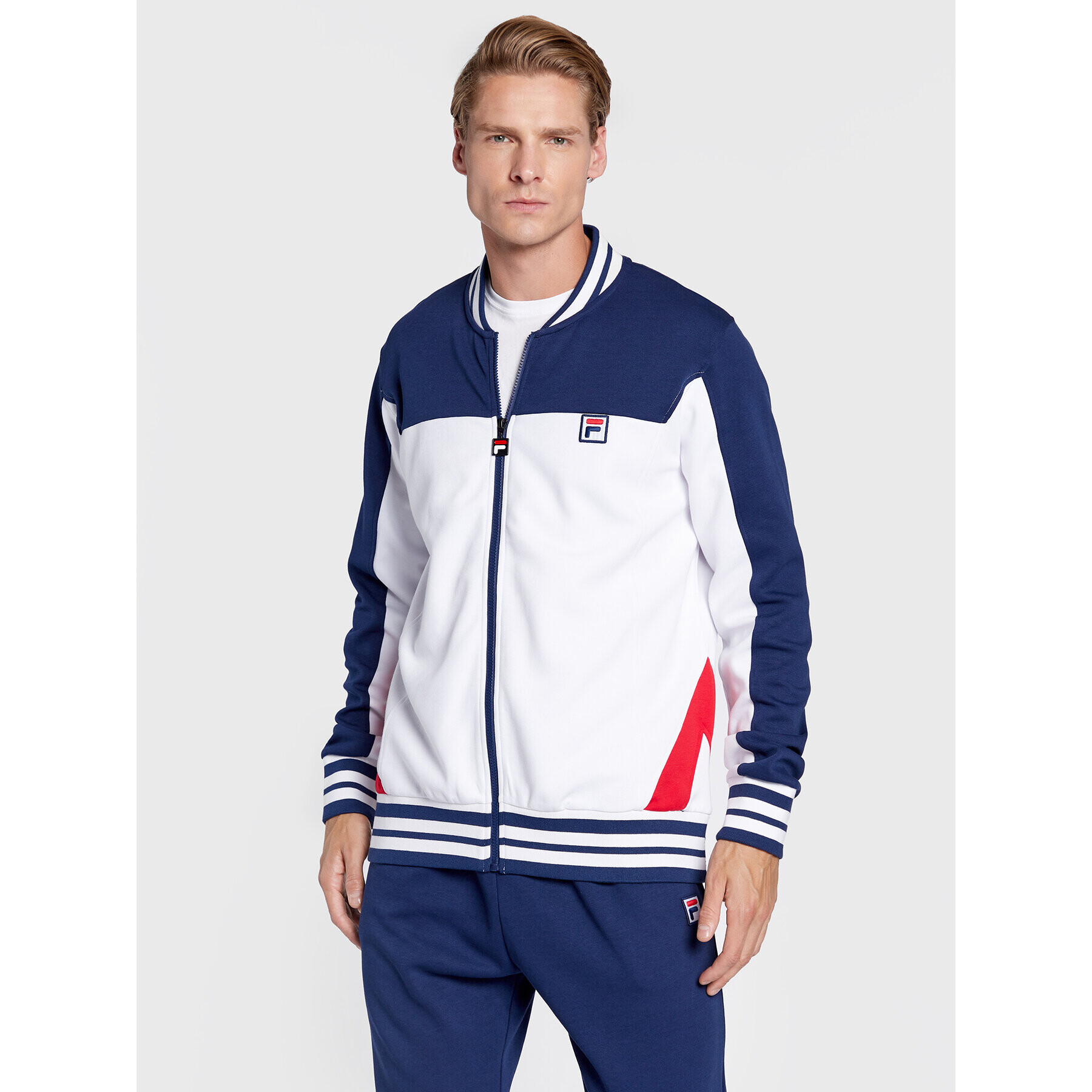 Fila Mikina Zigong FAM0168 Bílá Regular Fit - Pepit.cz