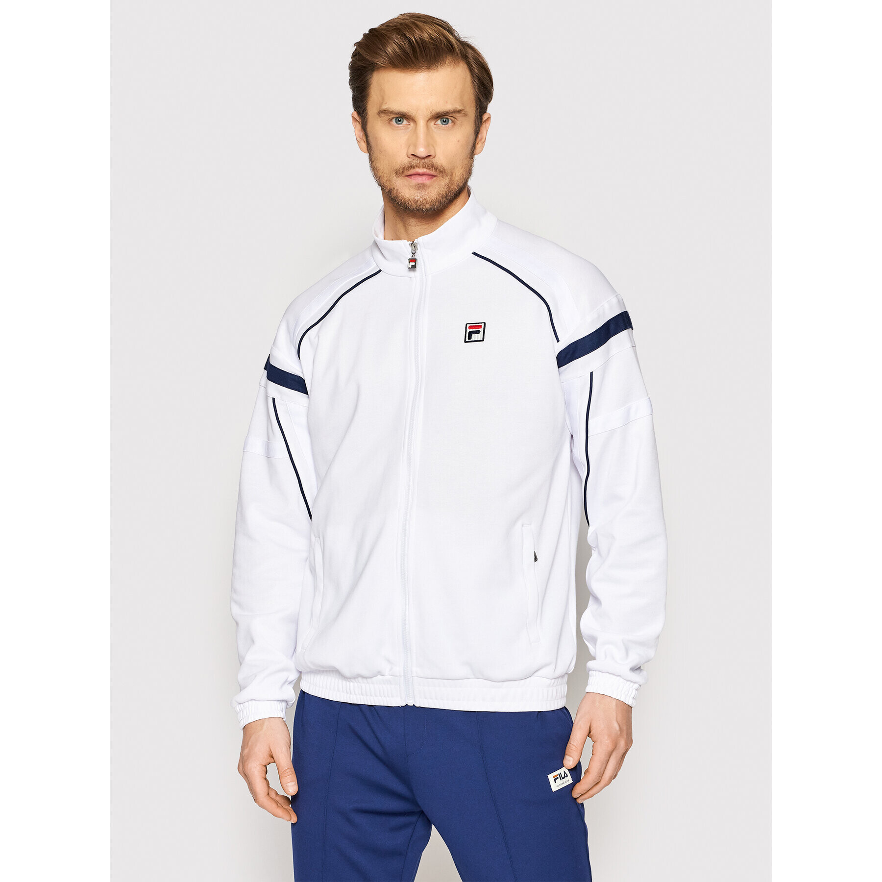 Fila Mikina Zvolen FAM0086 Bílá Regular Fit - Pepit.cz